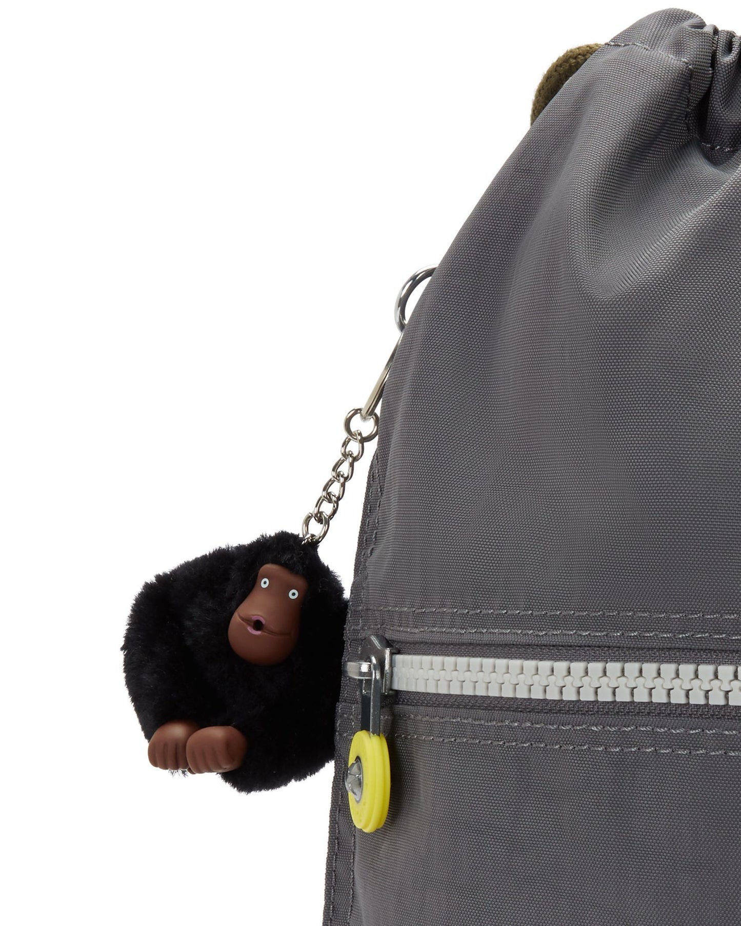 Kipling Supertaboo Back To Grey Medium backpack with drawstring 09487-1DX