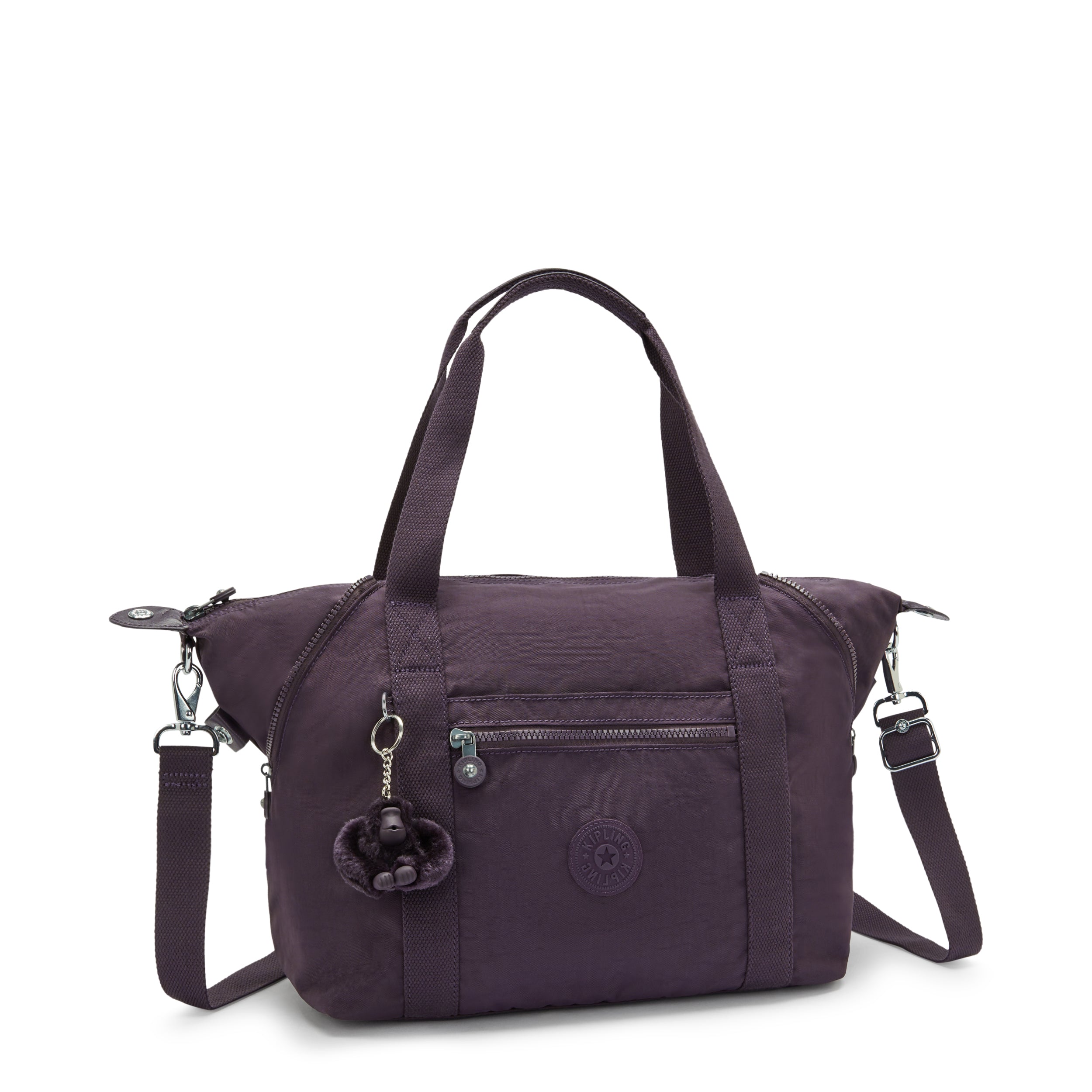 Kipling Art Ultimate Plum Medium Tote 10619-67U