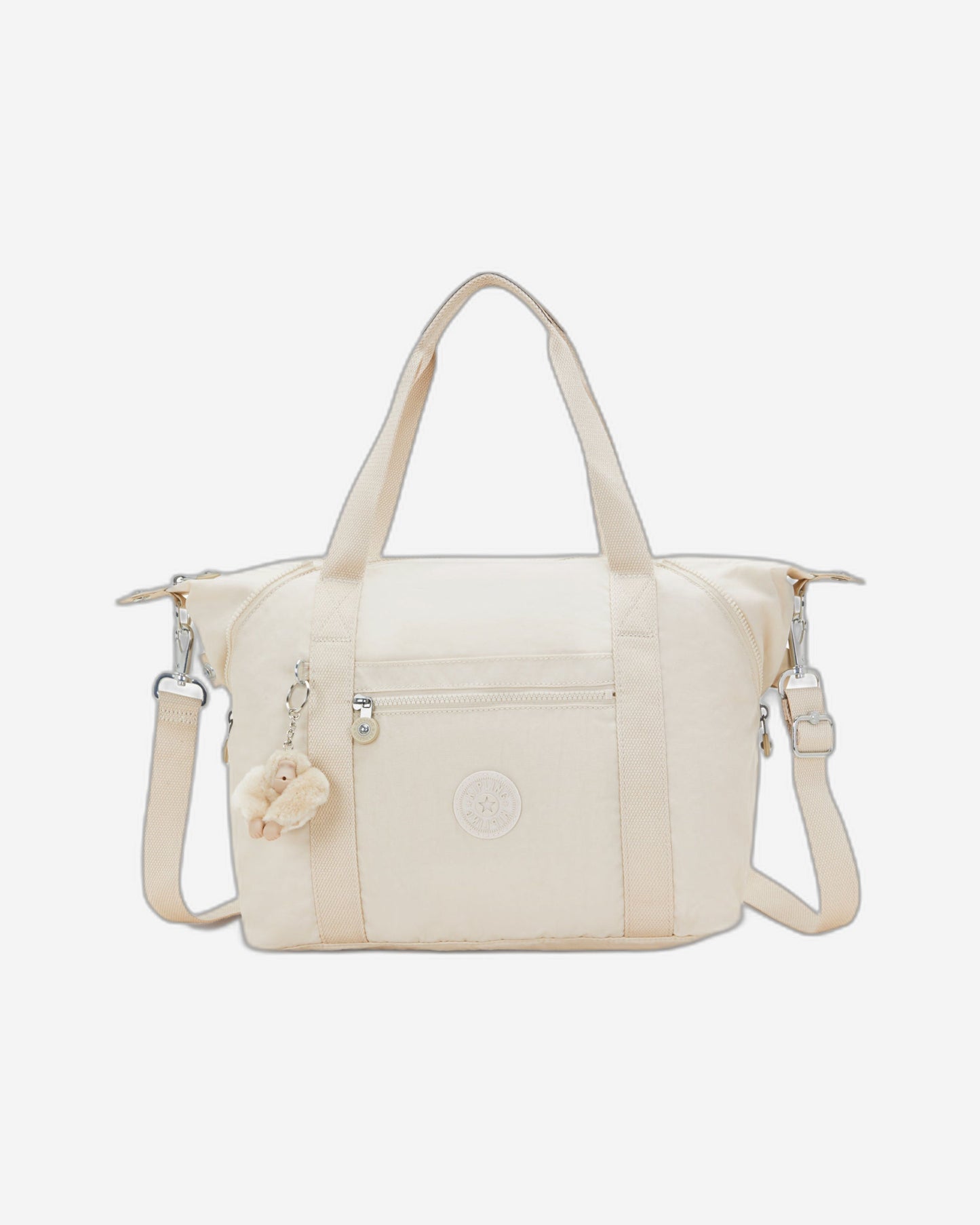 Kipling Art Hideaway Beige Medium Tote  10619-7JR