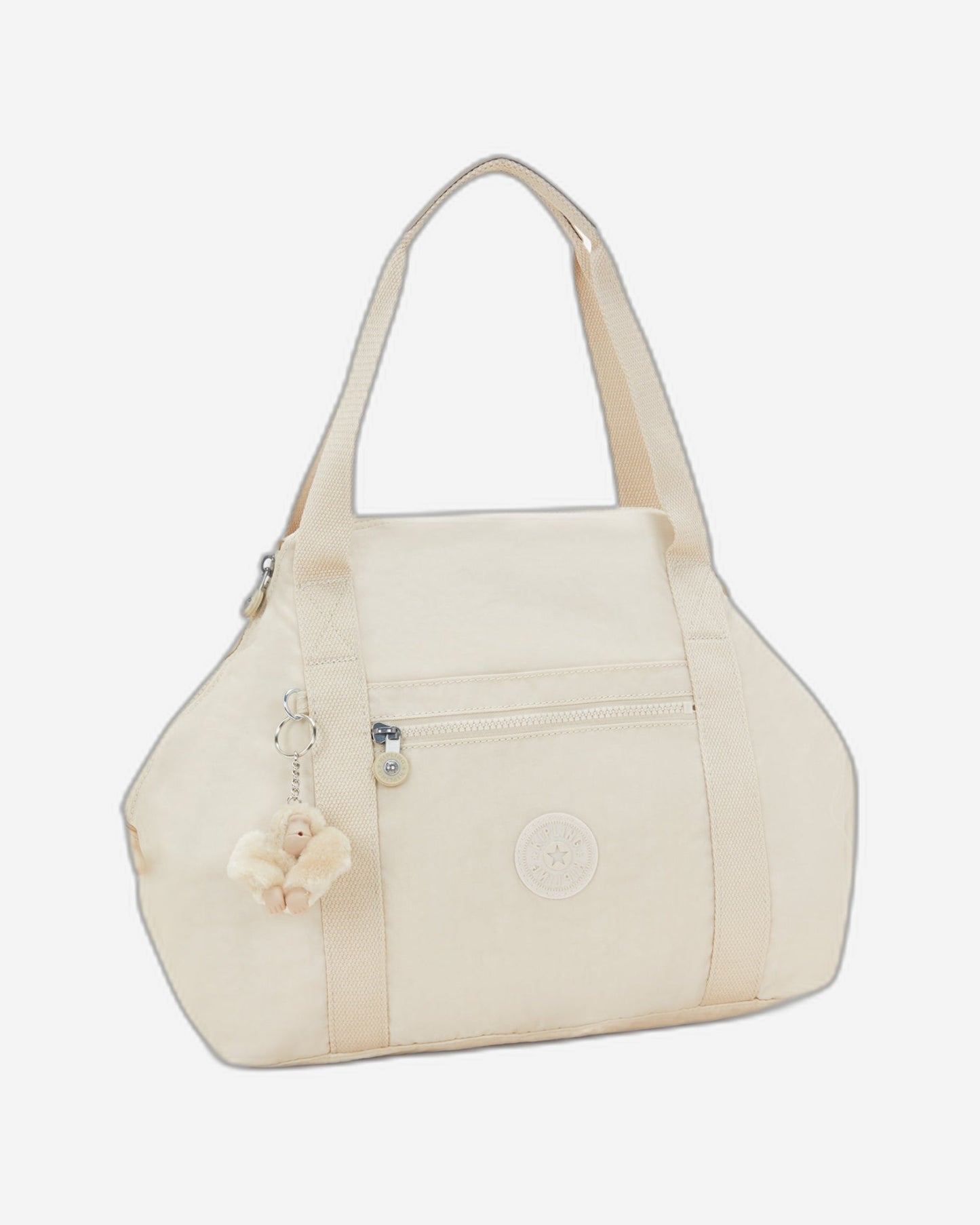 Kipling Art Hideaway Beige Medium Tote  10619-7JR