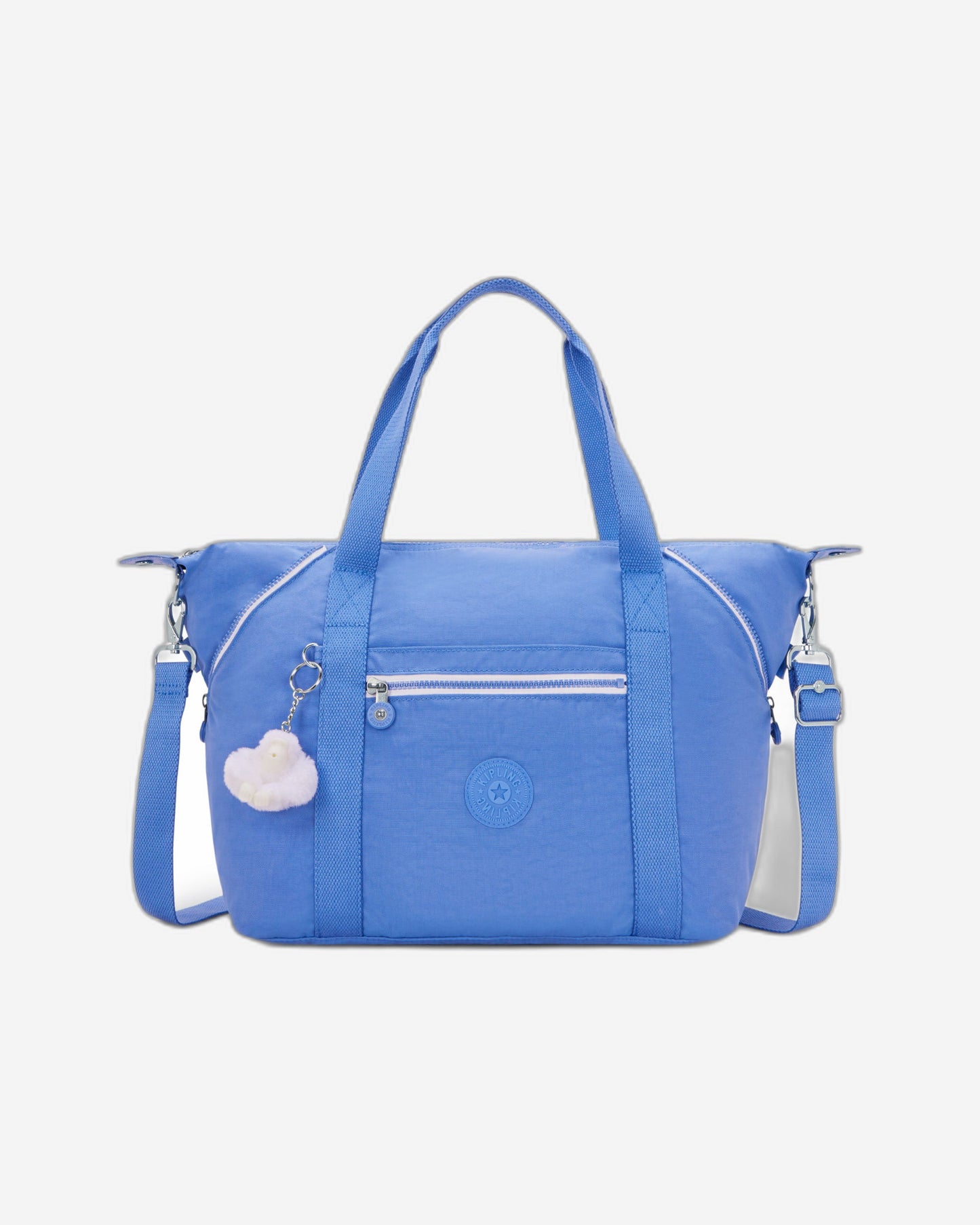 Kipling Art Cocktail Blue Medium Tote With Removable Shoulderstrap 10619-87S