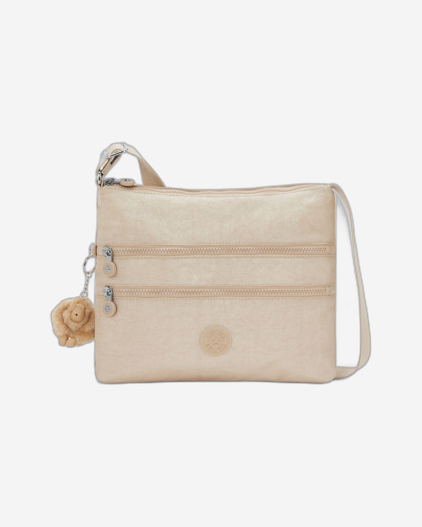 Kipling Alvar Sparkled Beige Medium crossbody 12472-5DV