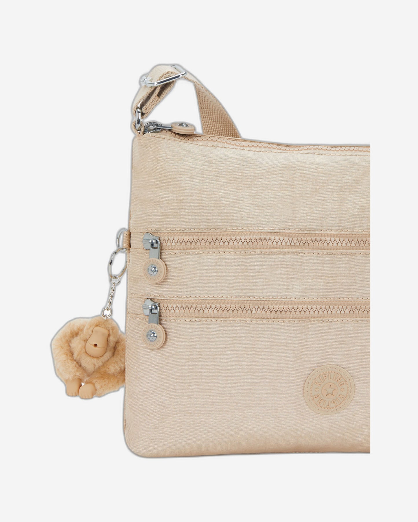 Kipling Alvar Sparkled Beige Medium crossbody 12472-5DV