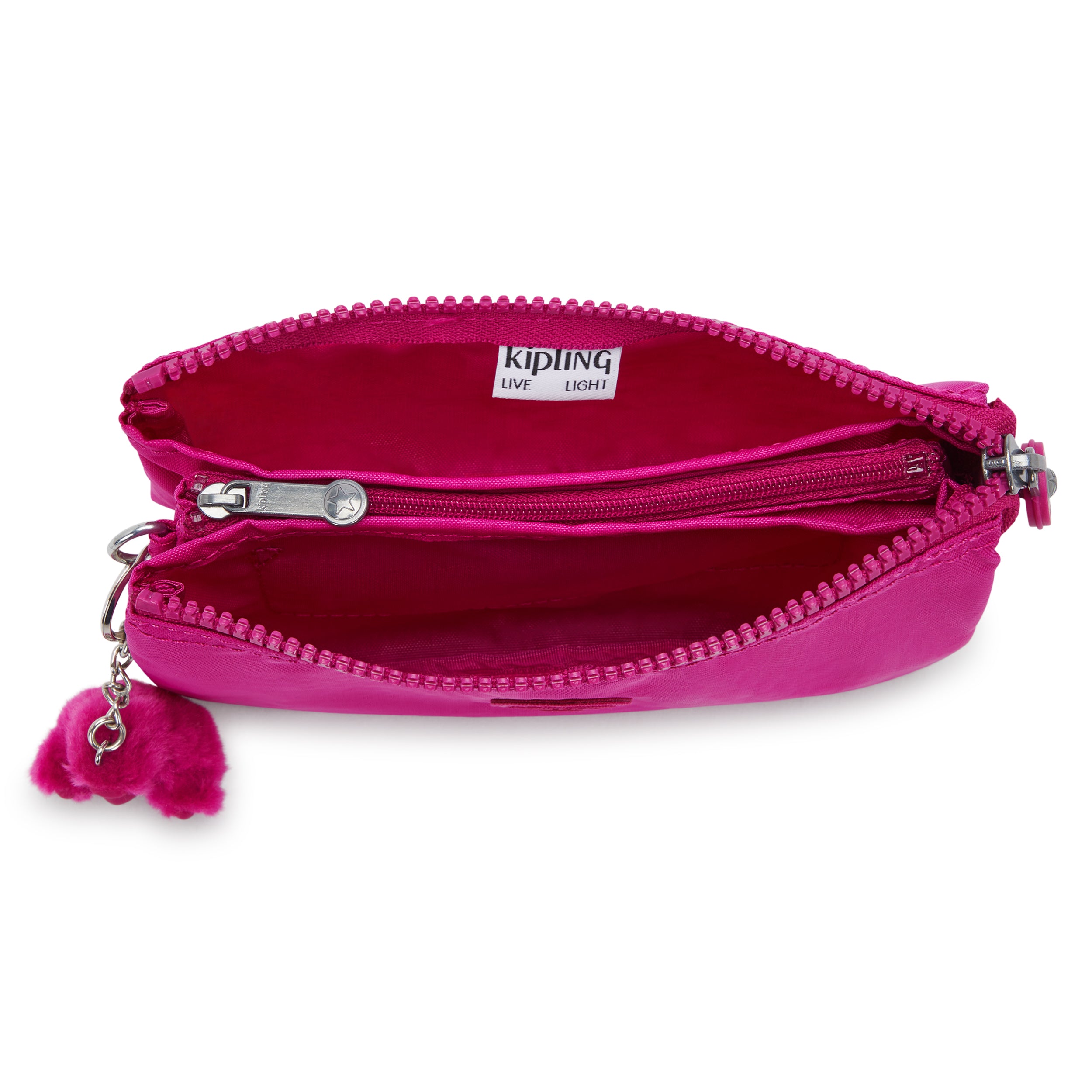 Kipling Creativity L Glowing Fuchsia Large Purse 13265-3KU