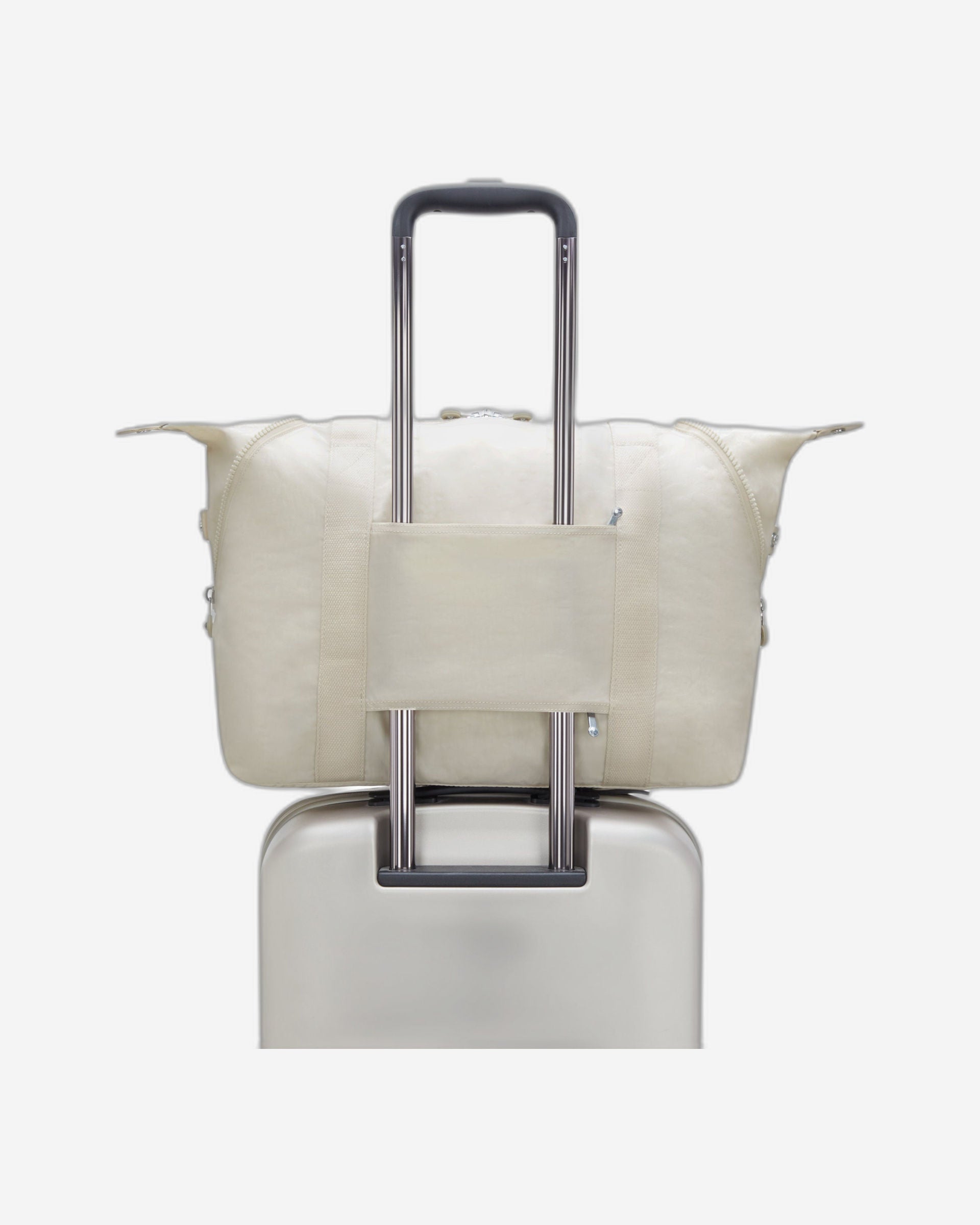 Kipling Art M Hideaway Beige Large Tote 13405-7JR