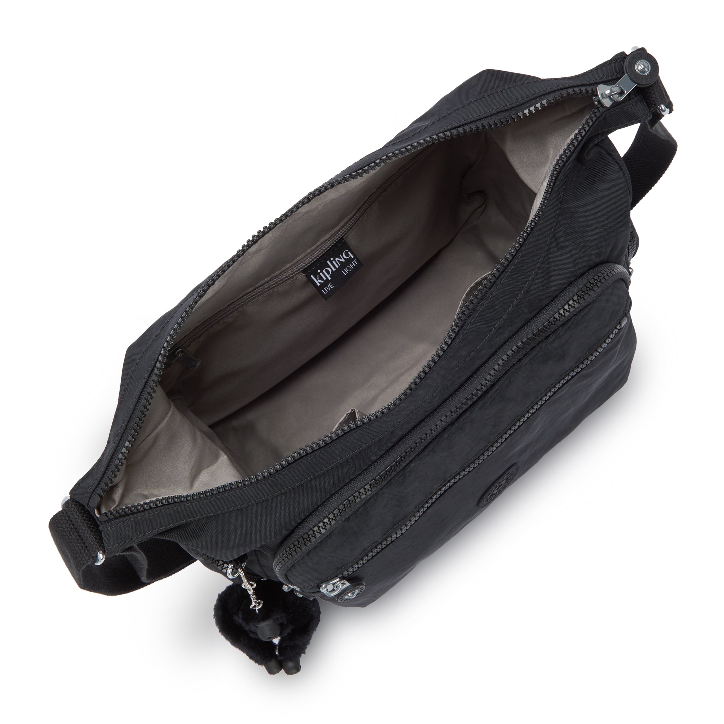 Kipling Gabbie Black Noir Medium Crossbody Bag C215255-P39