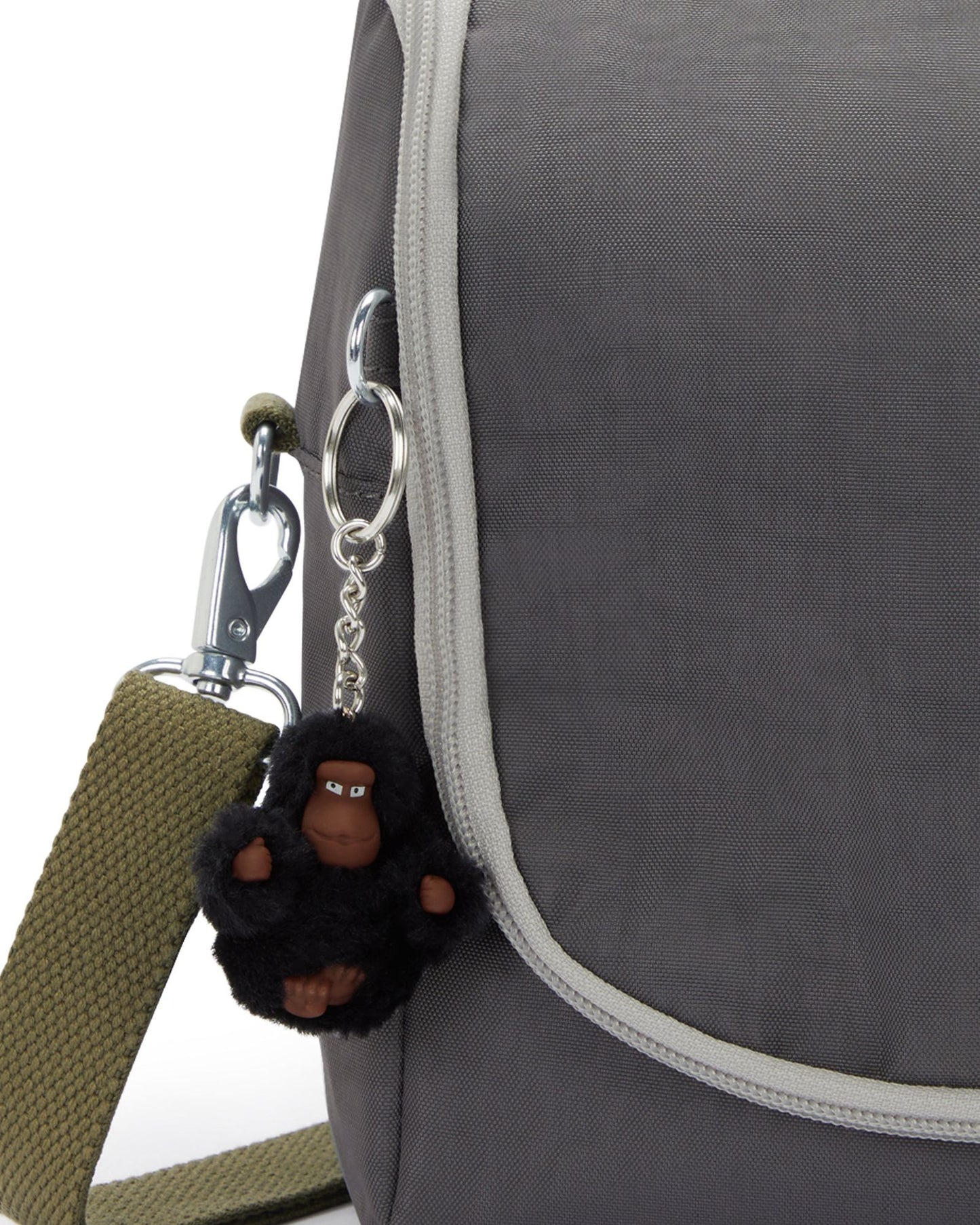 Kipling New Kichirou Back to Grey Large lunchbag with trolley sleeve 15289-1DX