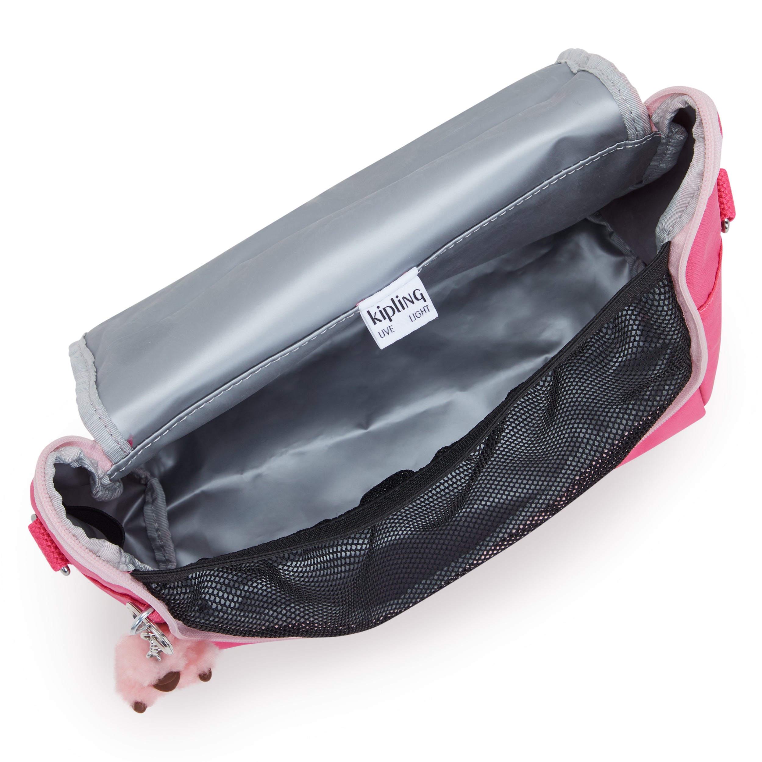 Kipling New Kichirou Happy Pink C Large Lunch Bag with Trolley Sleeve C215289-BZ8