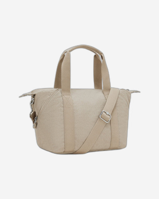 Kipling Art Mini Signature Beige Embossed Small Handbag 15410-96A