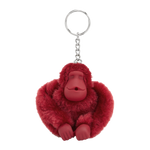 Kipling Monkeyclip M Funky Red Pack of 10 Medium Monkey Keyhangers K1647-94S