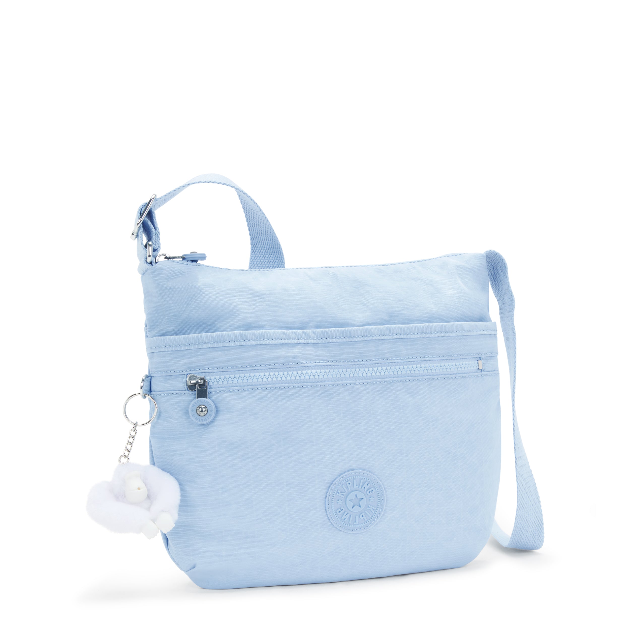 Kipling Arto Cloudy Sky Blue Medium Crossbody 19911-2DS
