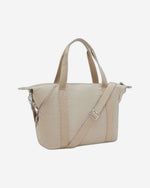 Kipling Art Signature Beige Embossed Tote Bag 21091-96A