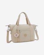Kipling Art Signature Beige Embossed Tote Bag 21091-96A