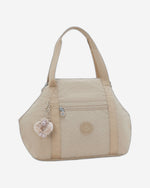 Kipling Art Signature Beige Embossed Tote Bag 21091-96A
