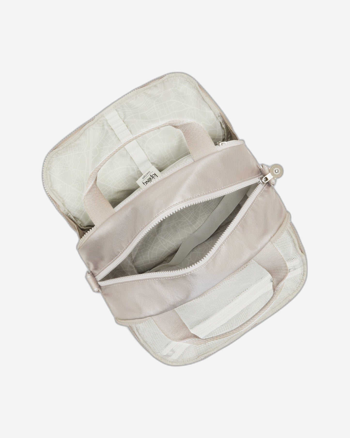 Kipling Palmbeach Metallic Glow Large Toiletry Bag with Trolley Sleeve C225747-48I