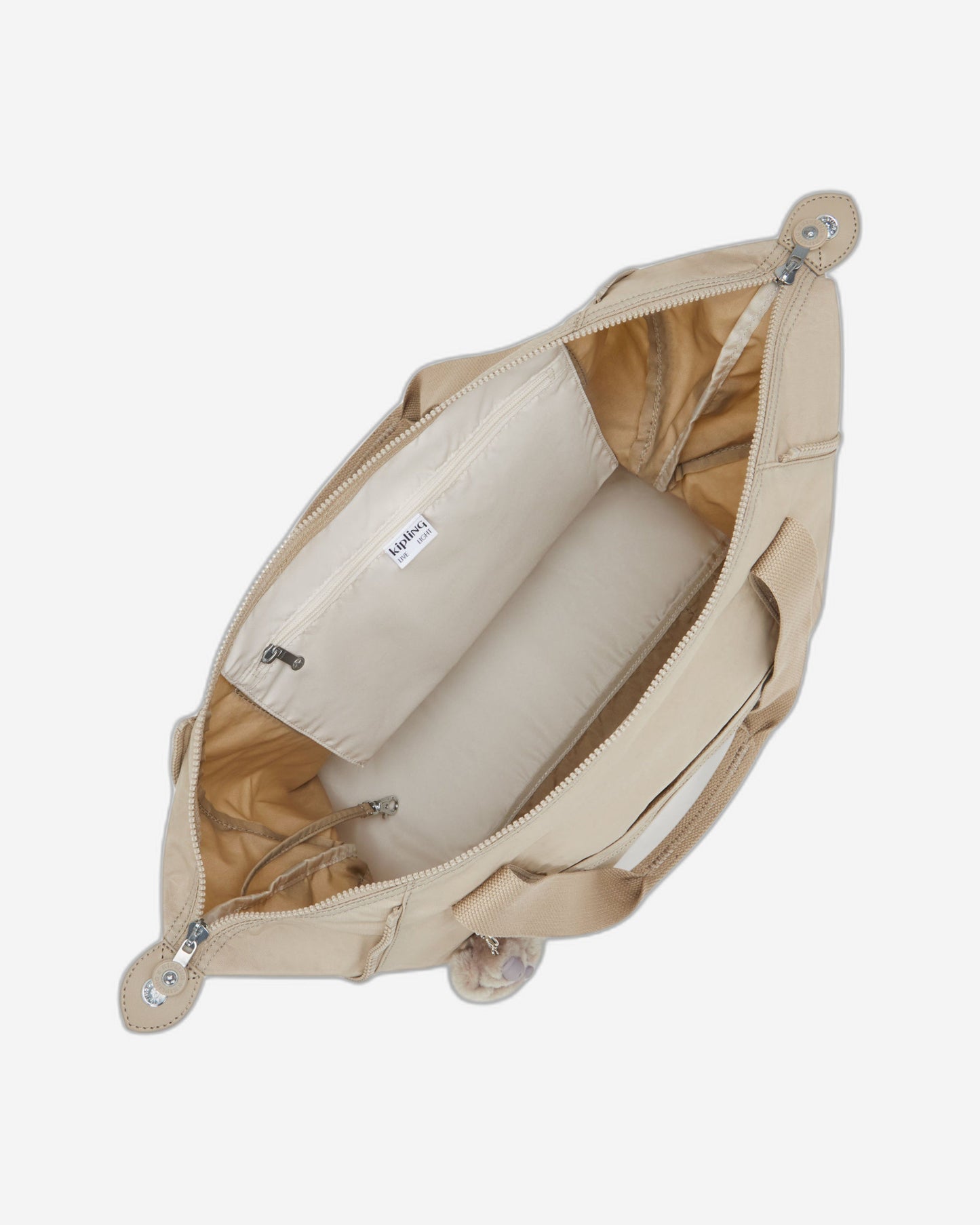 Kipling Art M Signature Beige Embossed Large Tote 25748-96A