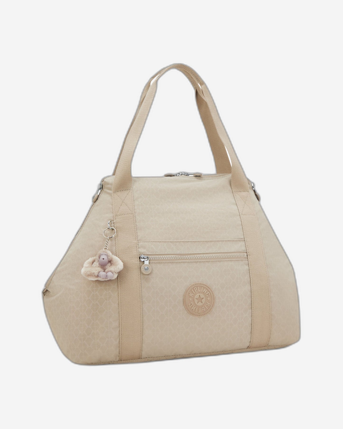 Kipling Art M Signature Beige Embossed Large Tote 25748-96A