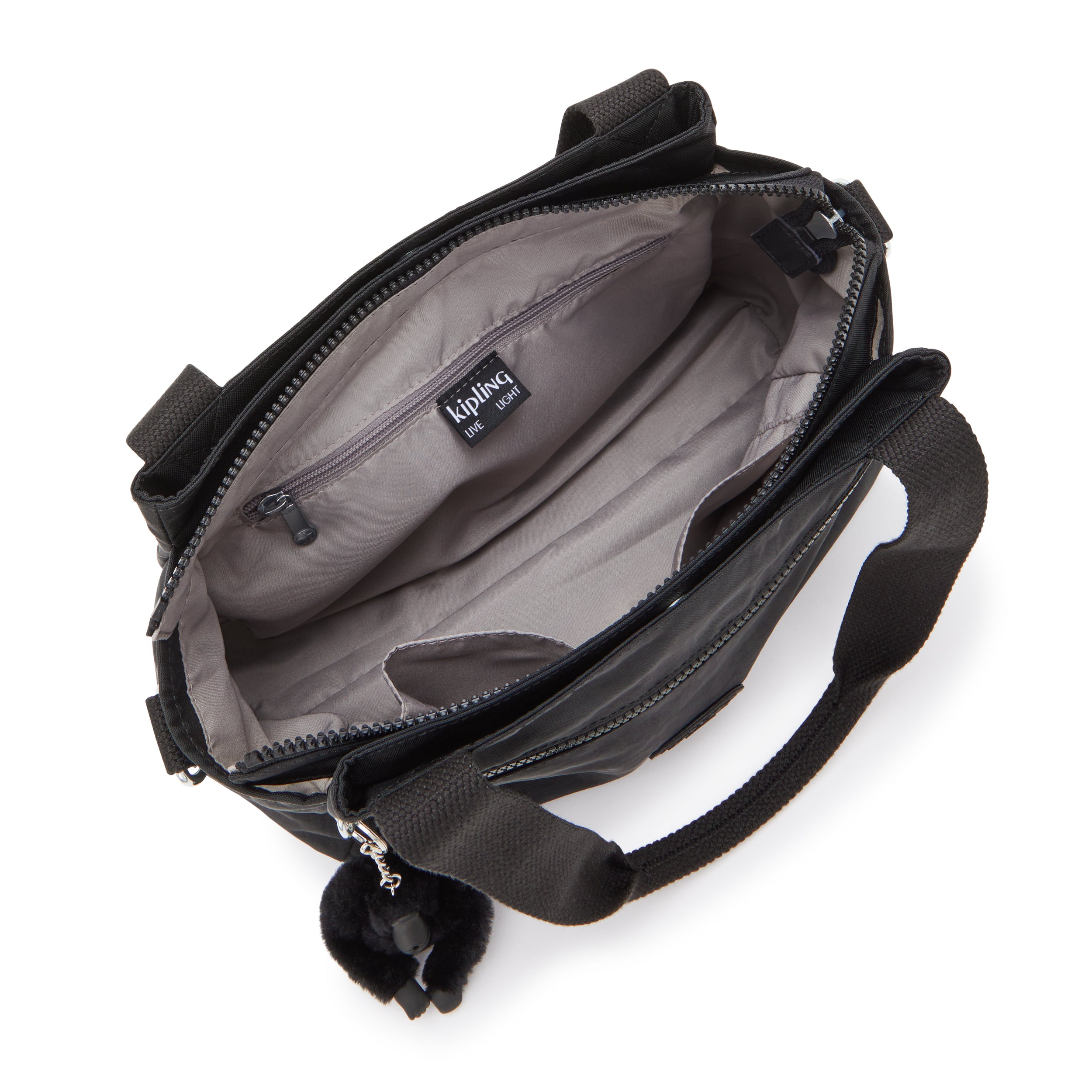 Kipling Elysia Black Noir Medium Shoulder Bag C243791-P39