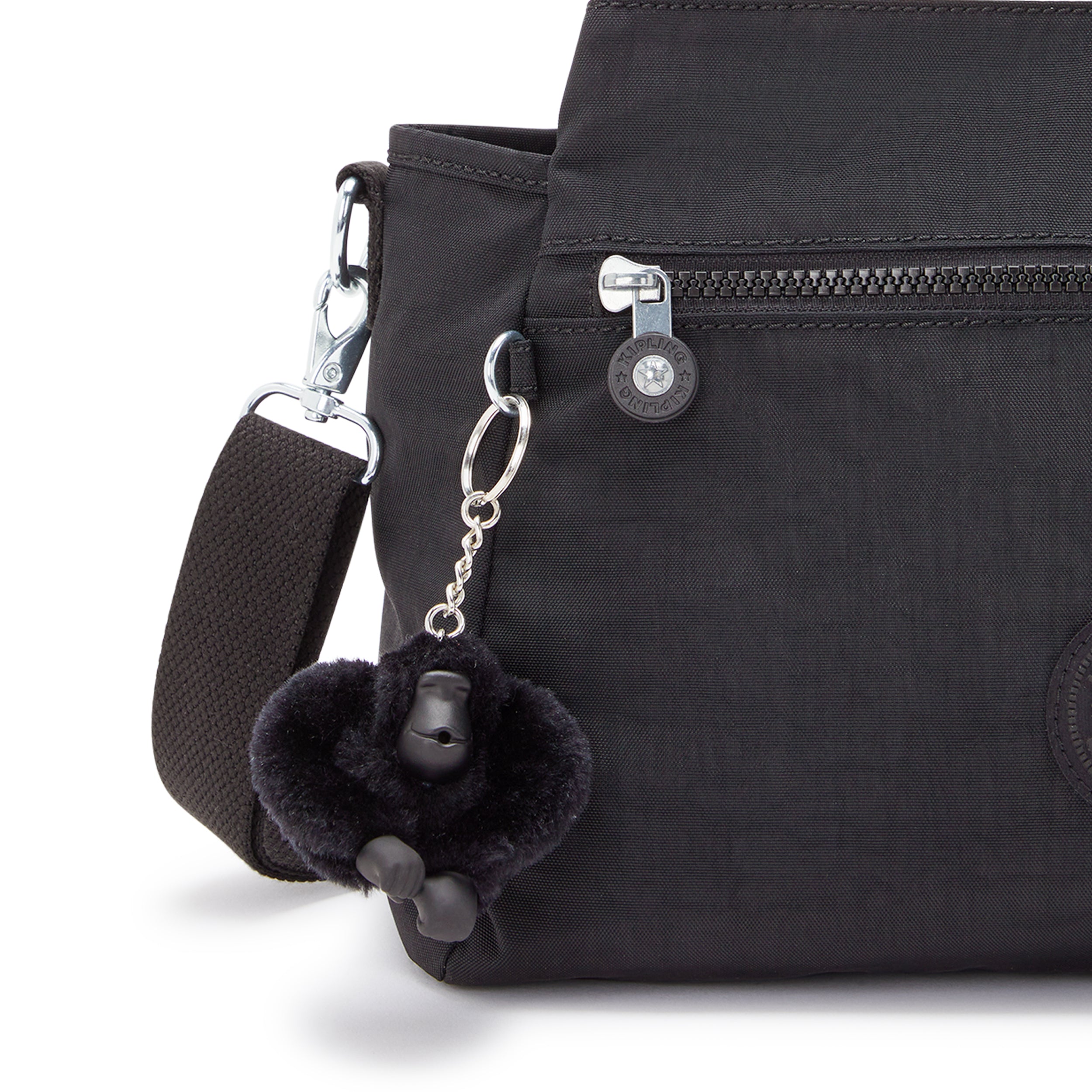 Kipling Elysia Black Noir Medium Shoulder Bag C243791-P39