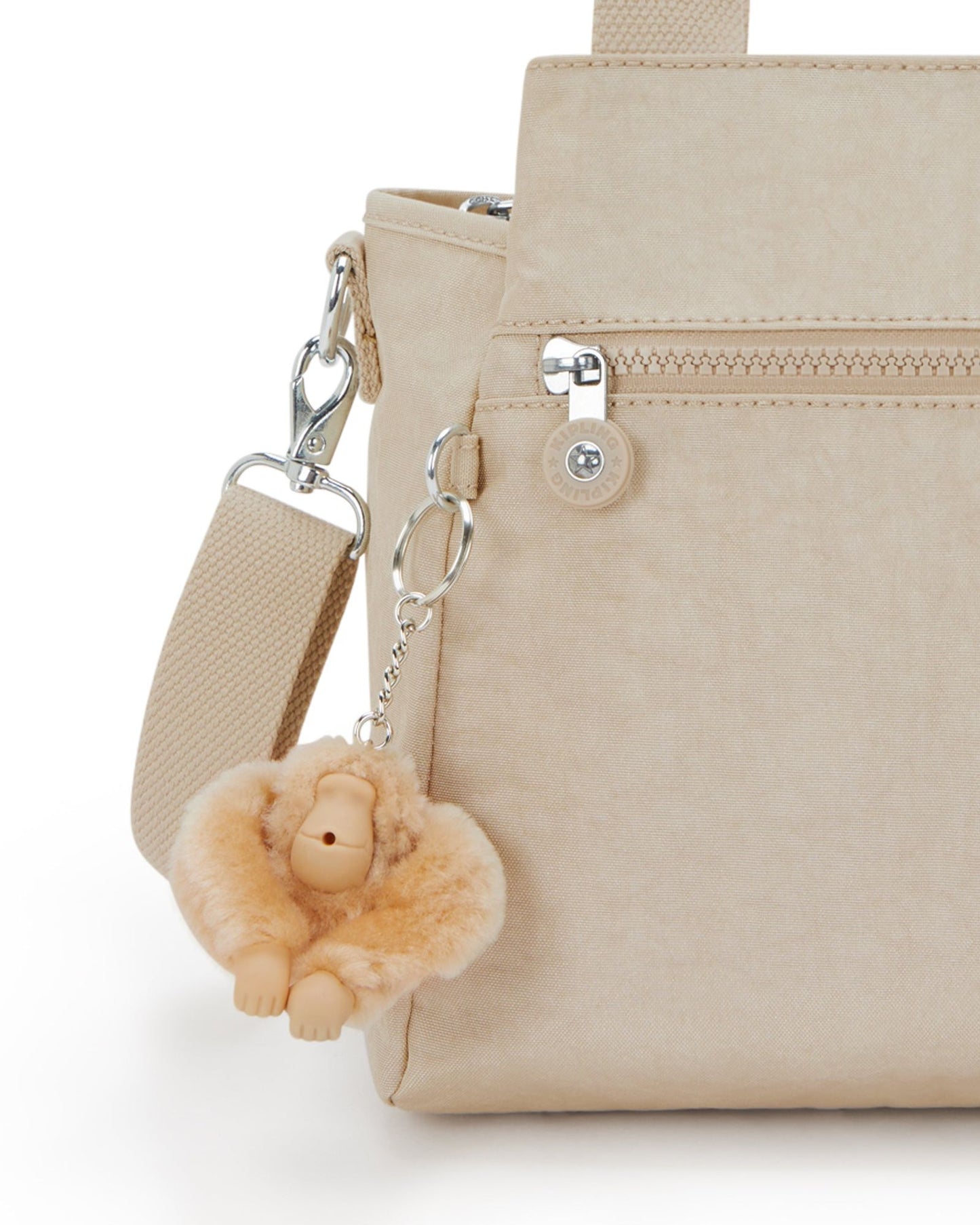 Kipling Elysia Sparkled Beige Medium shoulderbag (with removable shoulderstrap) 43793-5DV