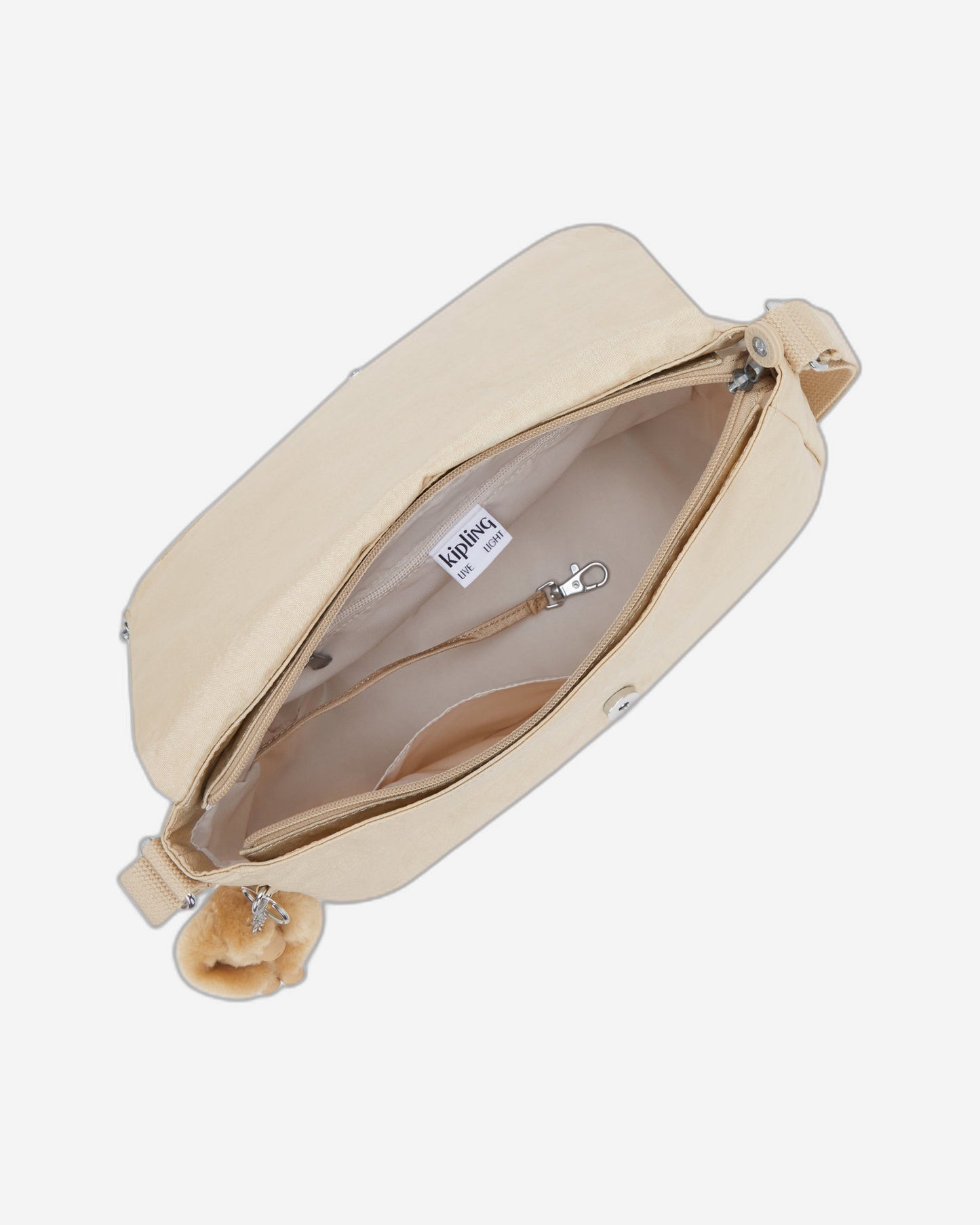 Kipling Earthbeat M Sparkled Beige Medium crossbody I2506-5DV
