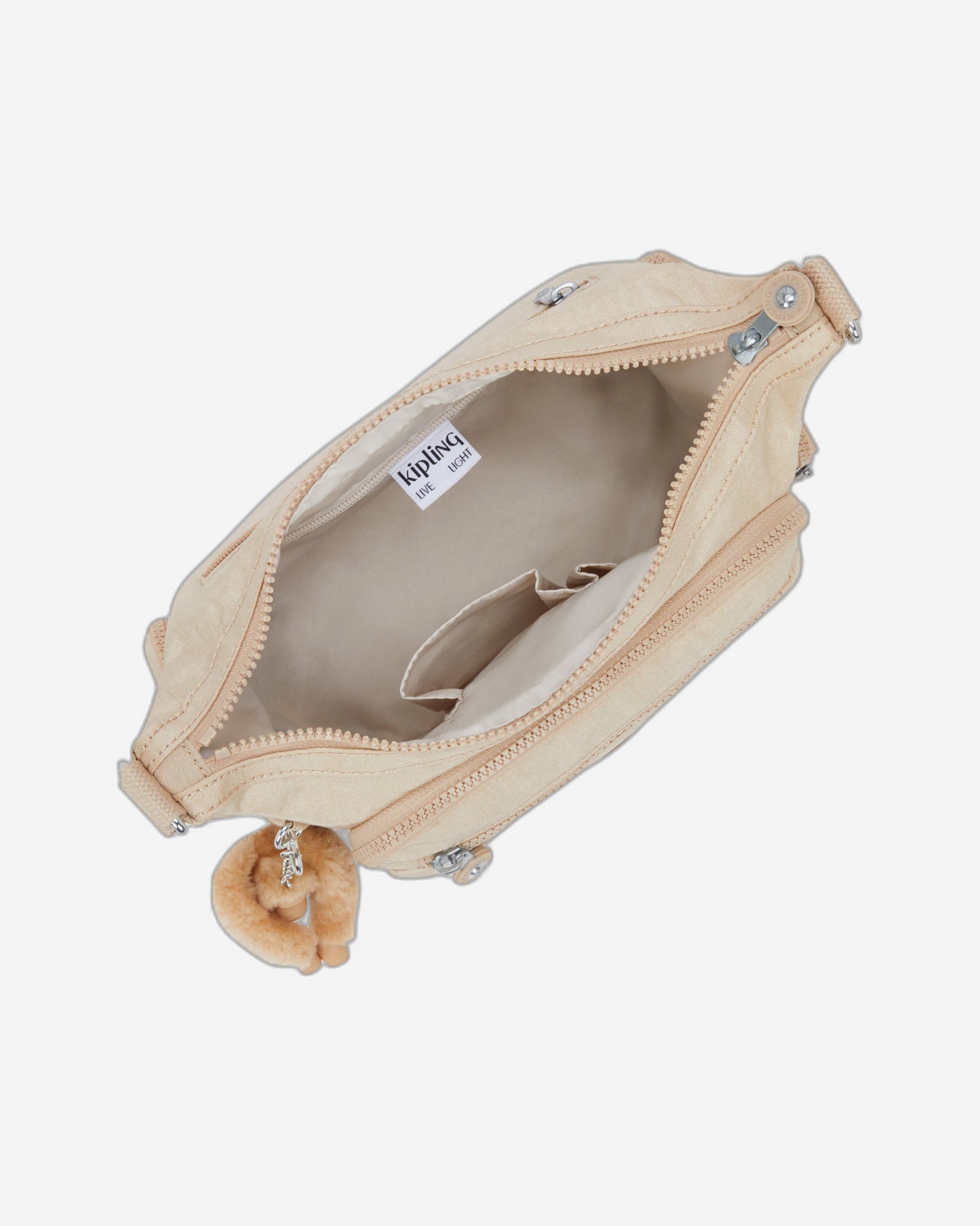 Kipling Gabbie S Sparkled Beige Medium crossbody I2532-5DV