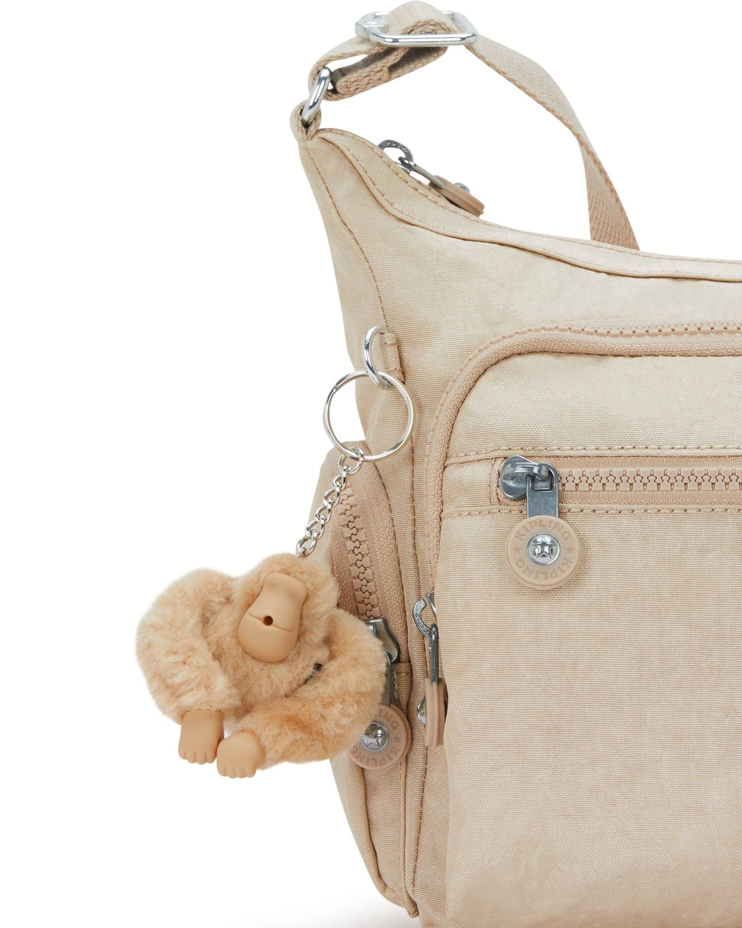 Kipling Gabbie S Sparkled Beige Medium crossbody I2532-5DV