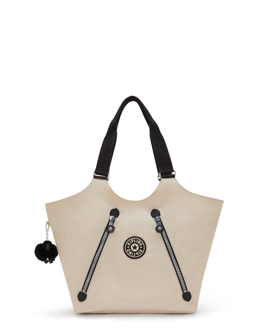 Kipling New Cicely Back To Beige H Medium Tote I2888-3RY