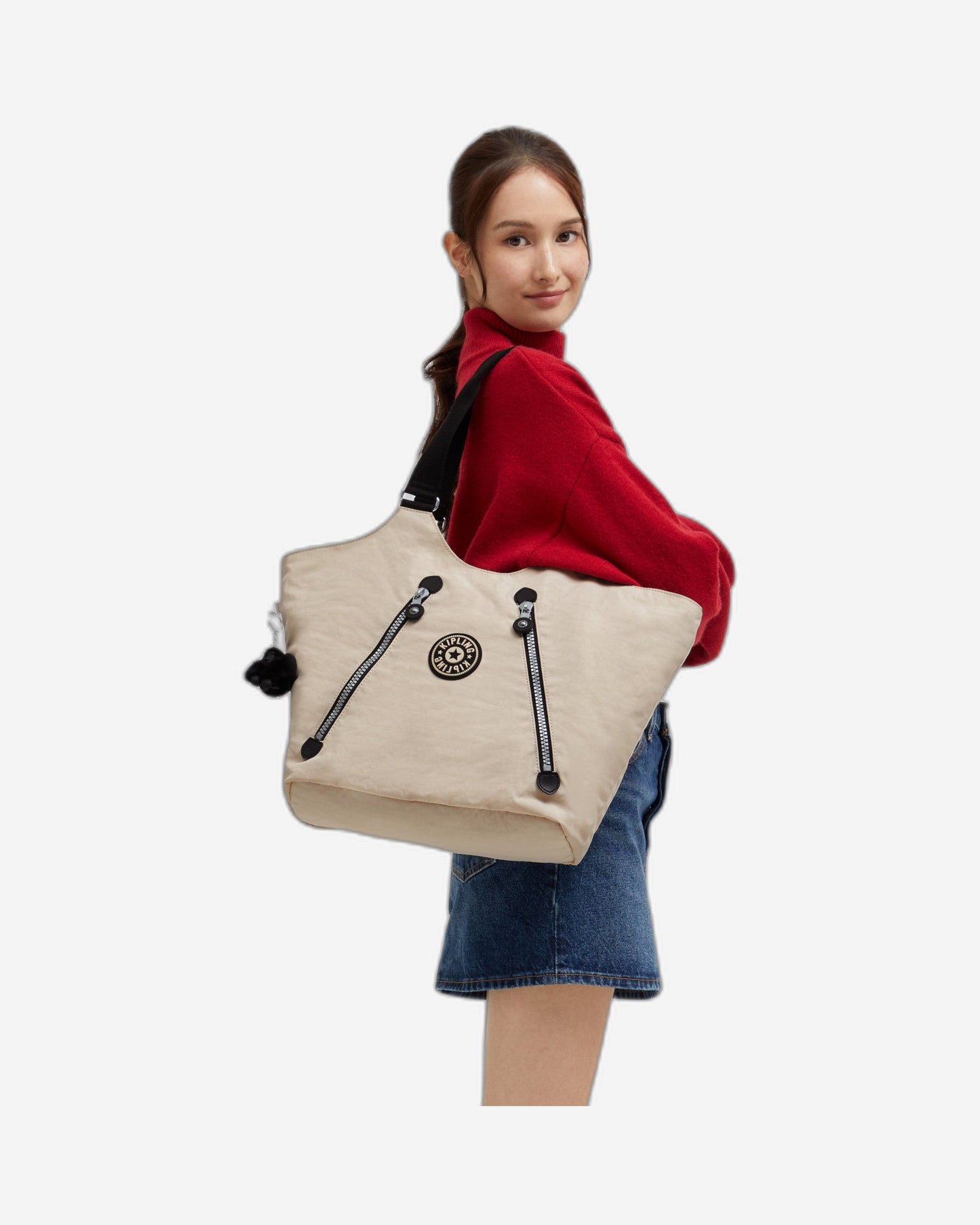 Kipling New Cicely Back To Beige H Medium Tote I2888-3RY