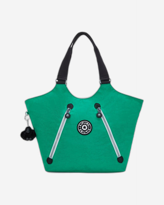 Kipling New Cicely Rapid Green Medium Tote Bag C2I2888-AG4