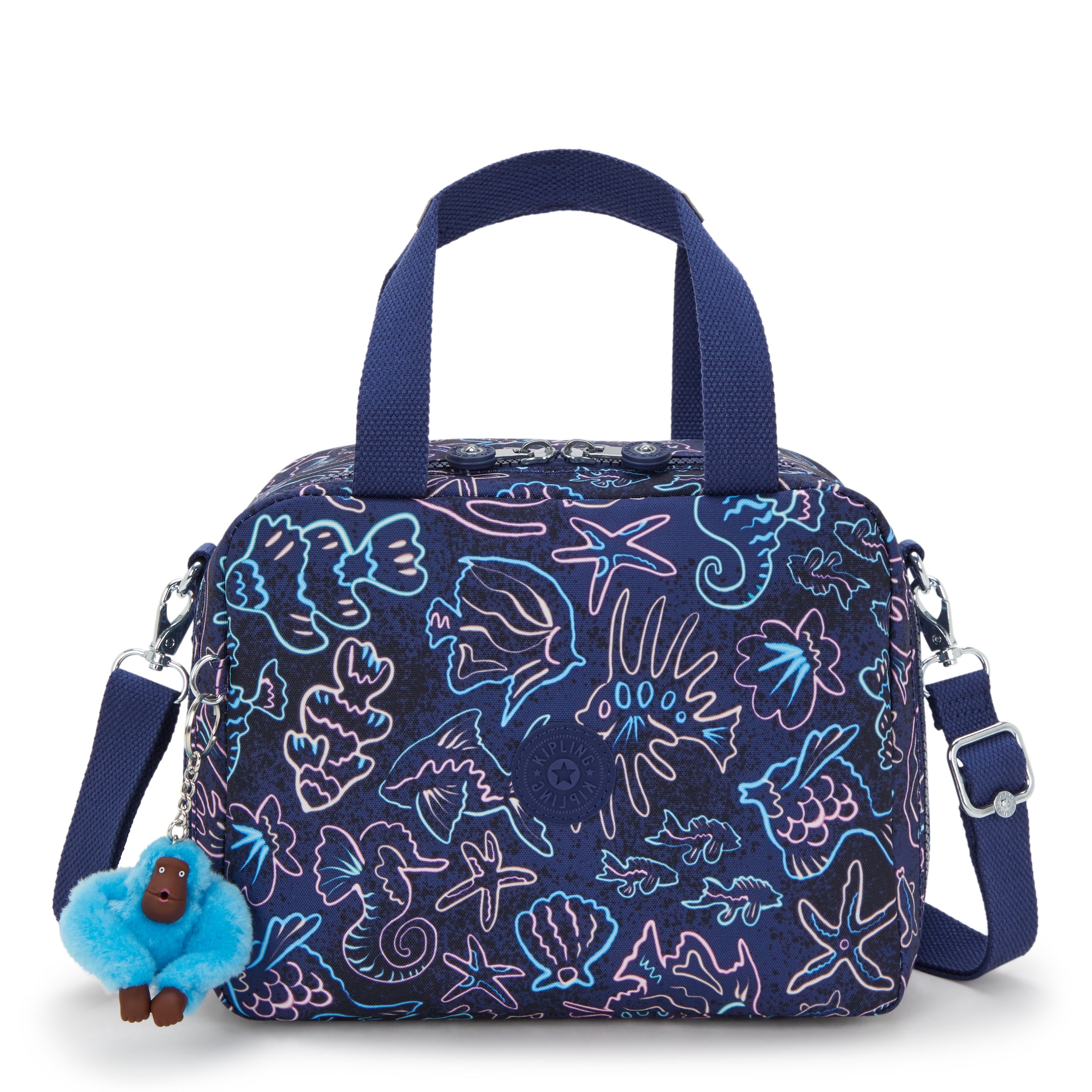 Kipling Miyo Disco Fish Large lunchbag with trolley sleeve I2989-4FK
