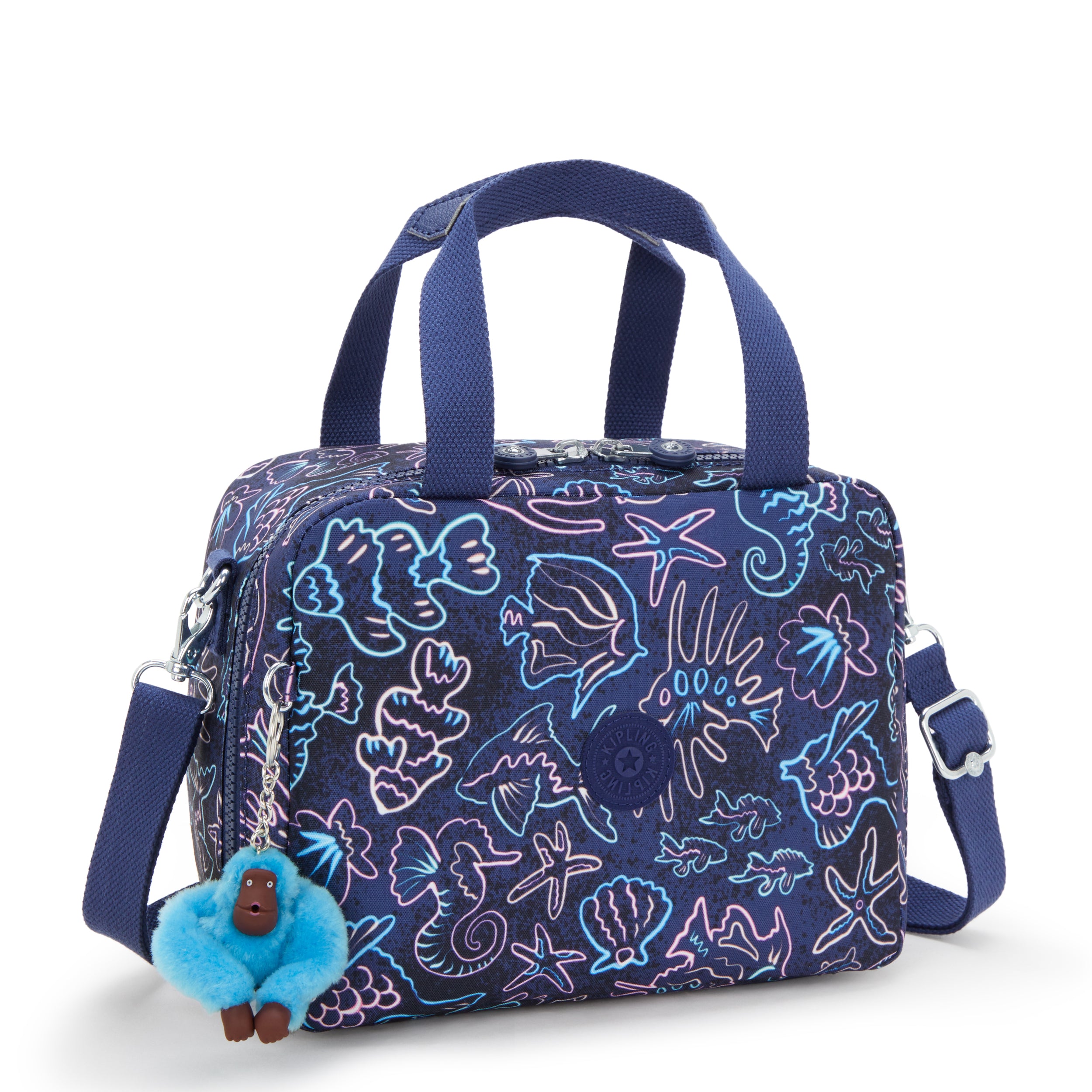 Kipling Miyo Disco Fish Large lunchbag with trolley sleeve I2989-4FK
