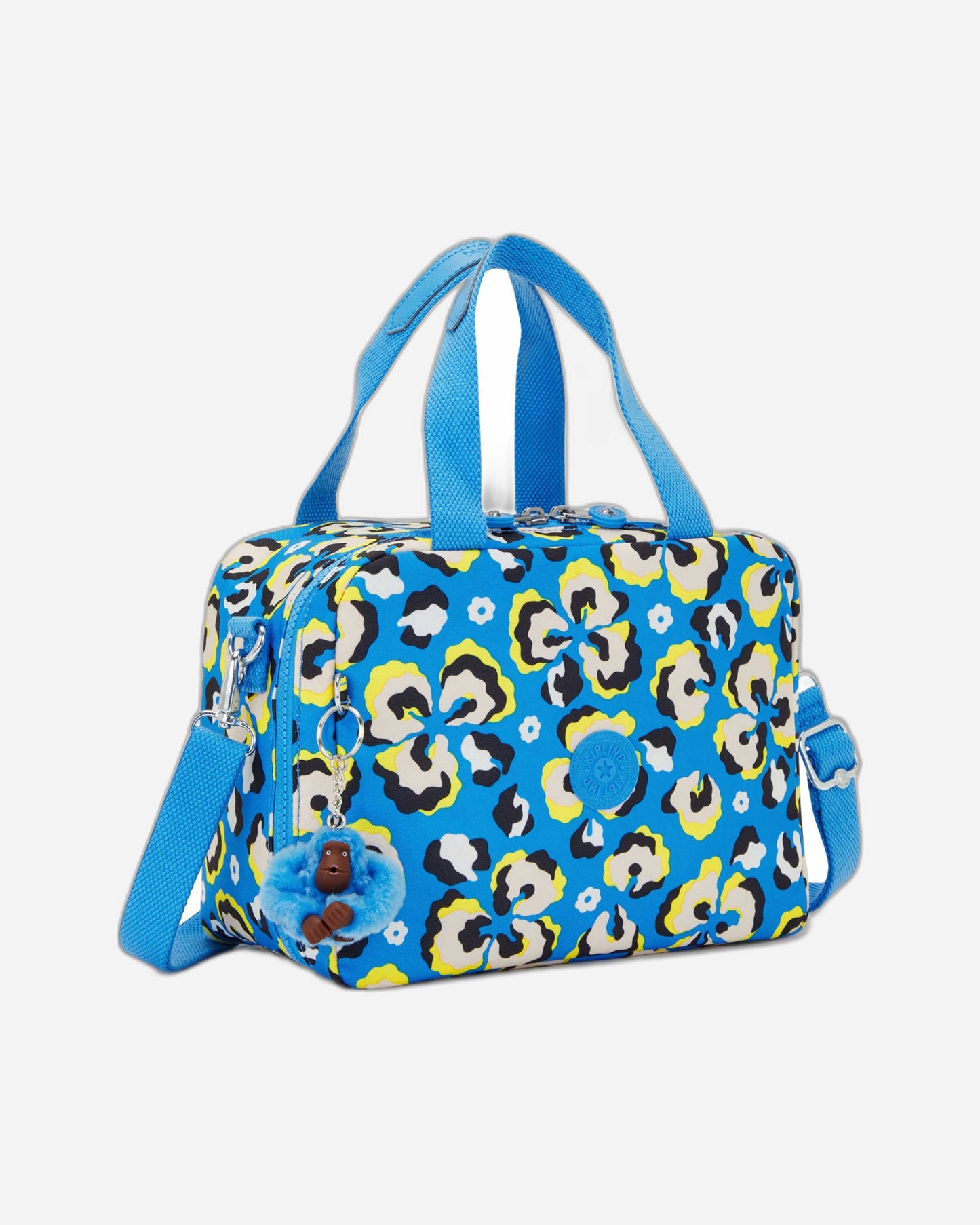 Kipling Miyo Leopard Floral Large Lunch Bag with Trolley Sleeve C2I2989-P2A