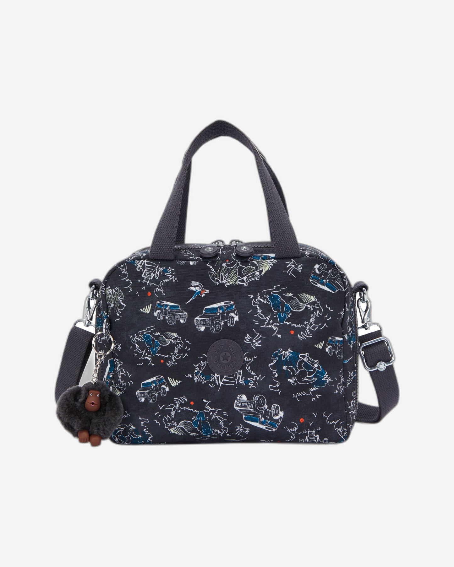 Kipling Miyo Jungle Fun Race Large Lunch Bag with Trolley Sleeve C2I2989-TJ3