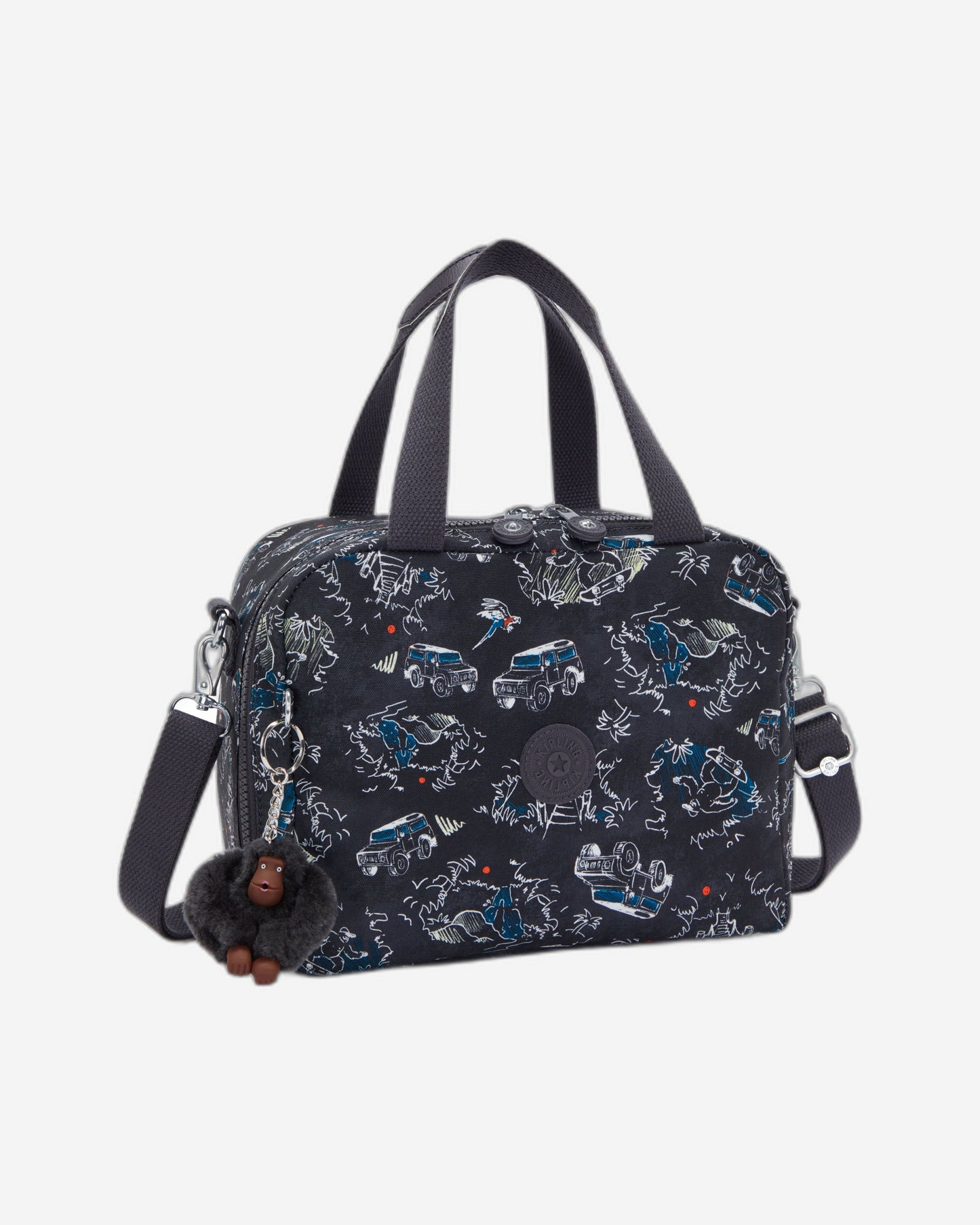Kipling Miyo Jungle Fun Race Large Lunch Bag with Trolley Sleeve C2I2989-TJ3
