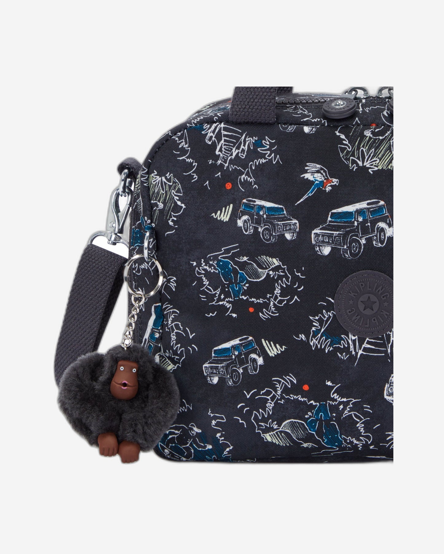Kipling Miyo Jungle Fun Race Large Lunch Bag with Trolley Sleeve C2I2989-TJ3