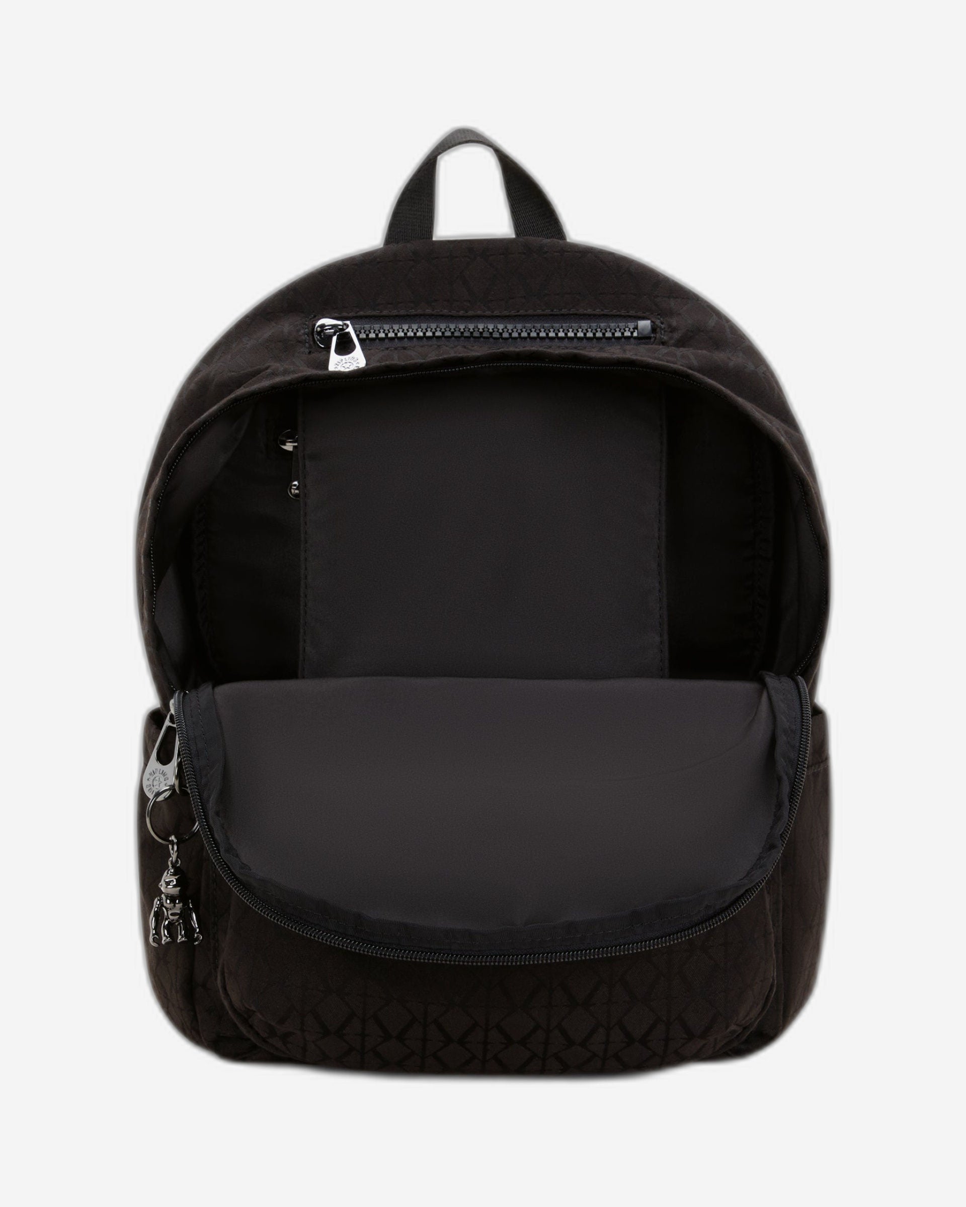 Kipling Delia Black Sign Jq Medium Backpack I3149-Y12
