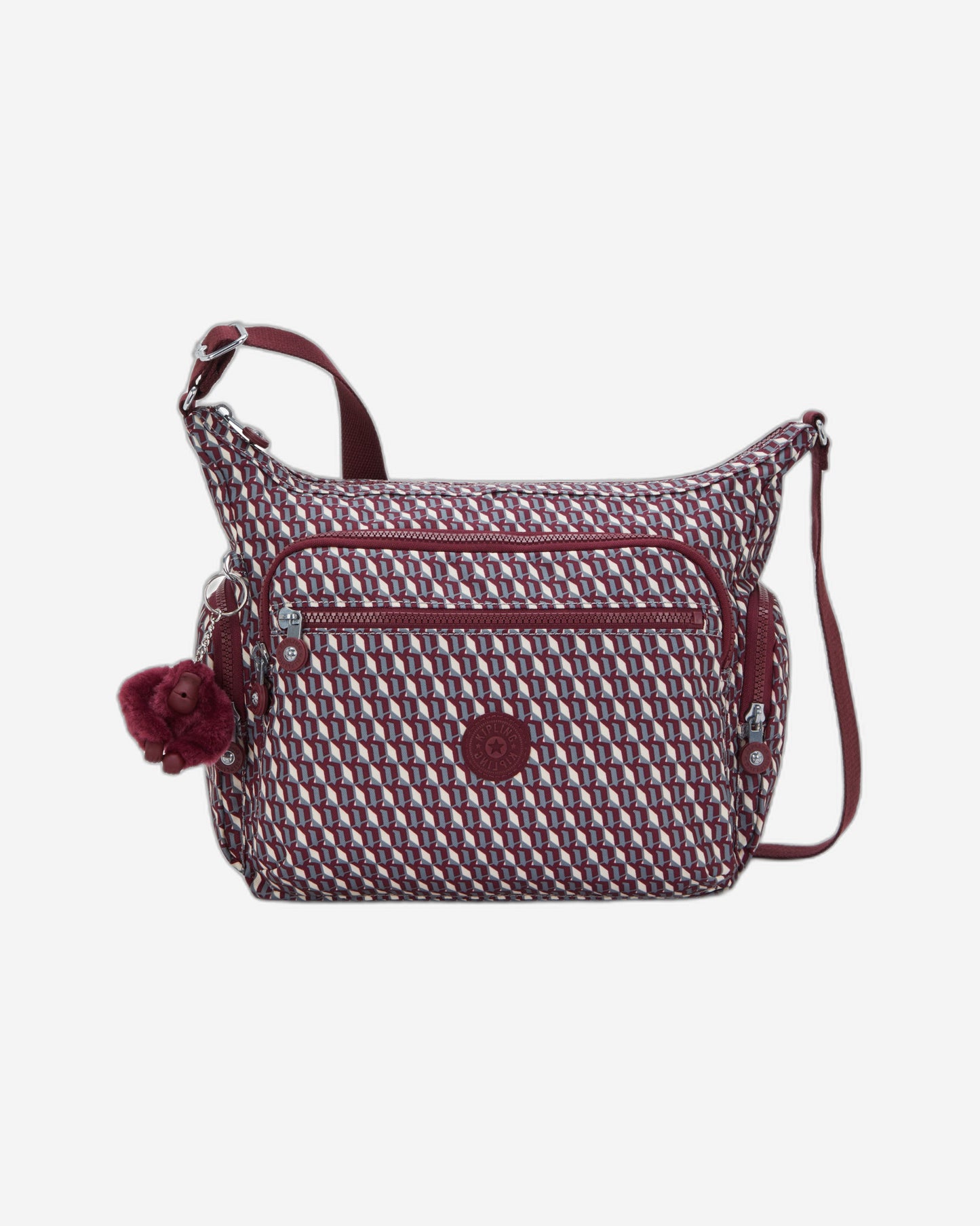 Kipling Gabbie 3Dk Wine Large crossbody I3186-1PB