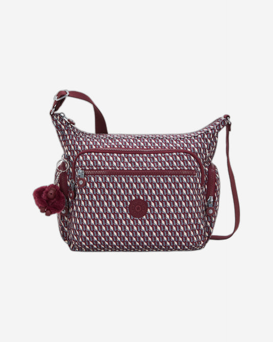Kipling Gabbie 3Dk Wine Large crossbody I3186-1PB
