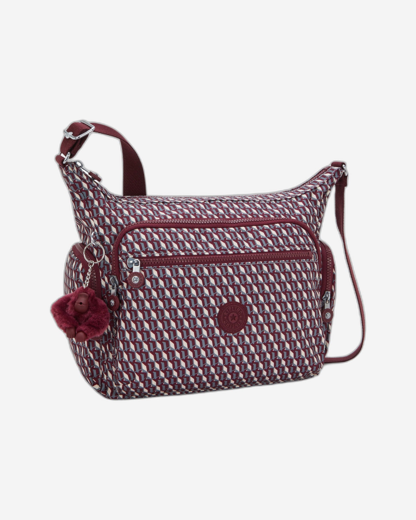 Kipling Gabbie 3Dk Wine Large crossbody I3186-1PB