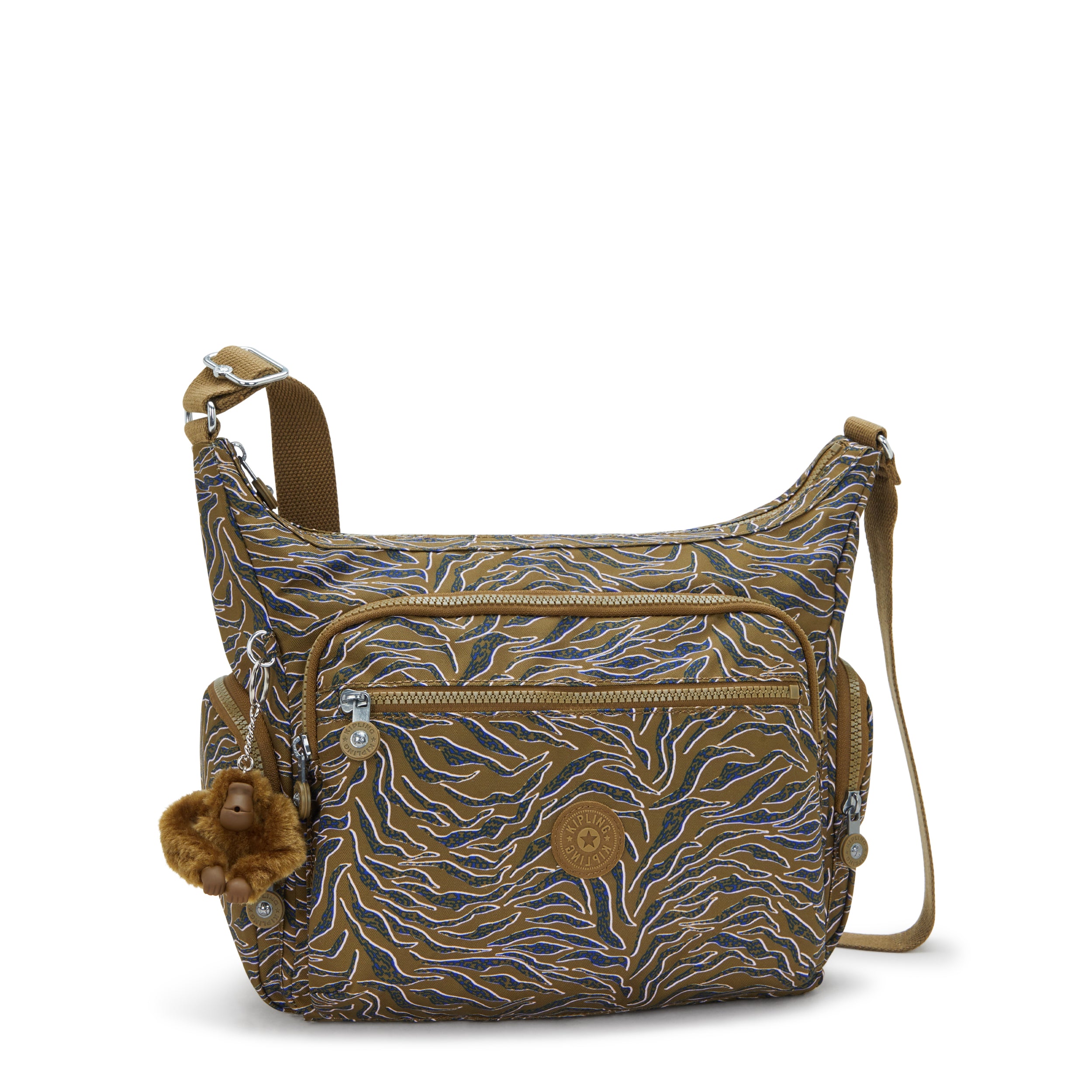 Kipling Gabbie Undersea Leaves Crossbody Bag I3186-1PR