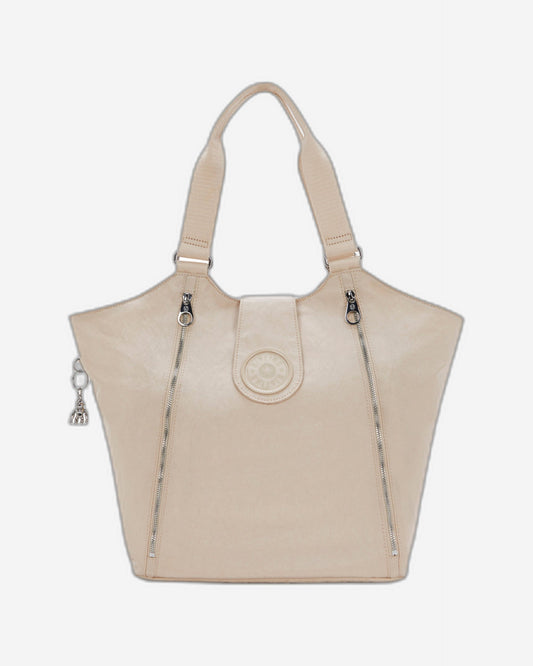 Kipling Recicely Beige Spice Tote Bag I3286-26J