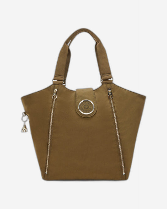Kipling Recicely Dry Laurel Spice Medium Tote with Zipped & Magnetic Closure I3286-3KP