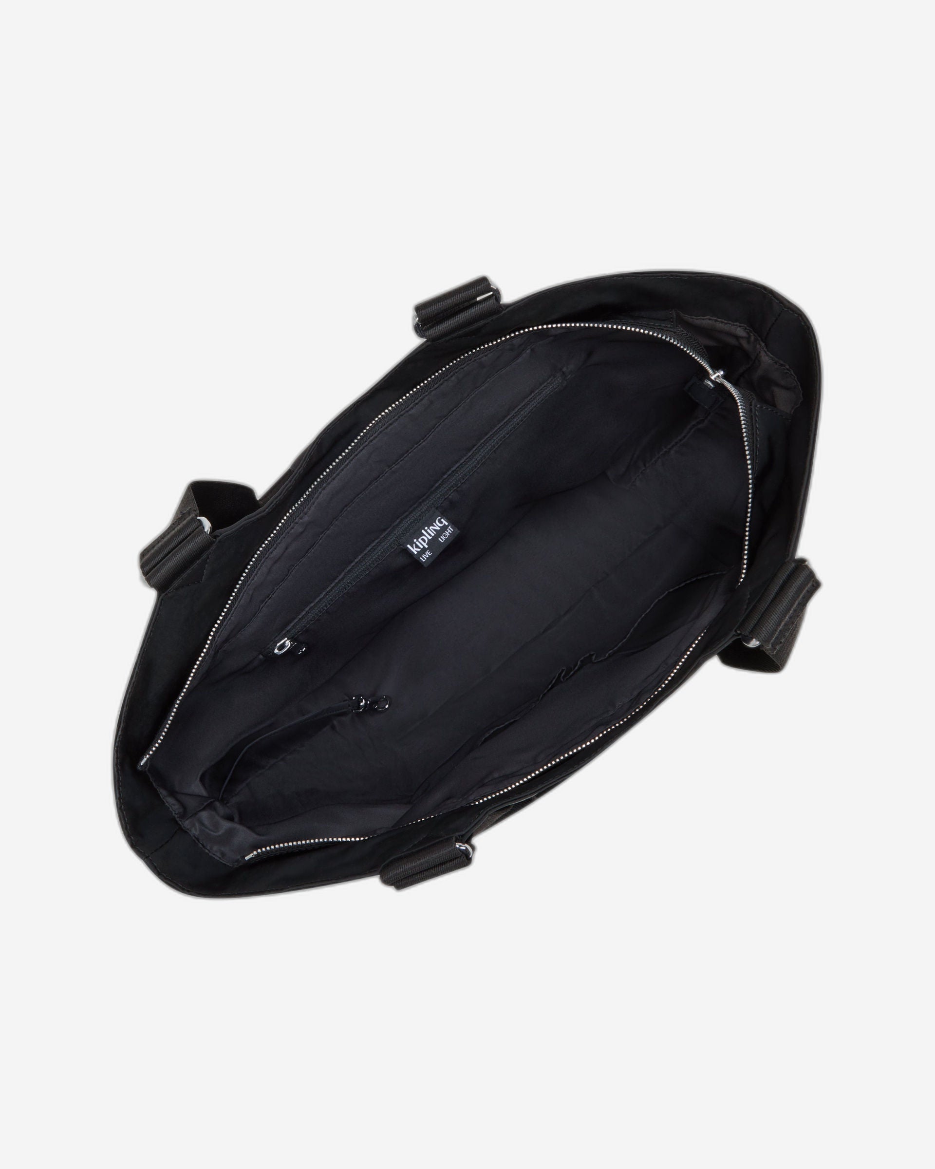 Kipling Recicely Black Spice Medium Tote with Zipped & Magnetic Closure I3286-5JB