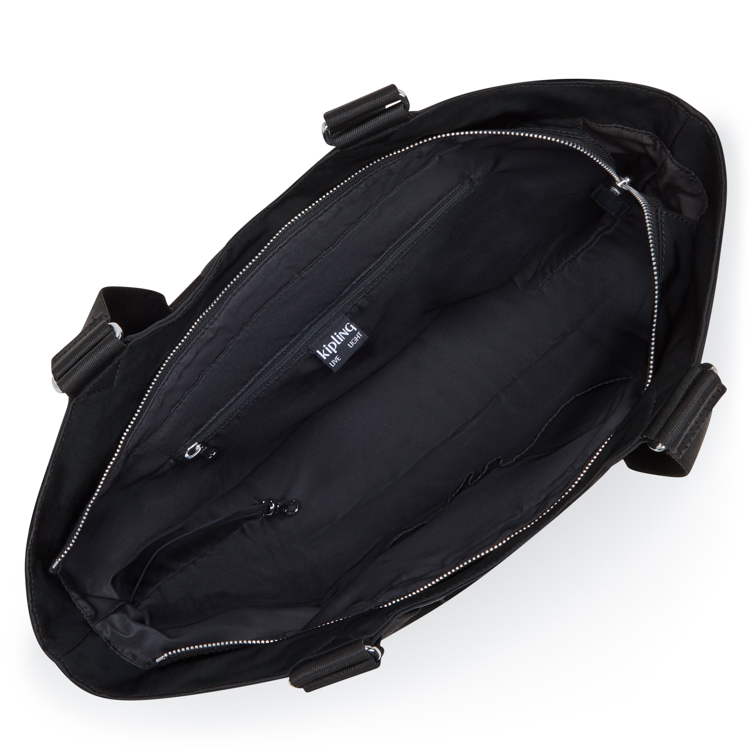 Kipling Recicely Black Spice Medium Tote with Zipped & Magnetic Closure I3286-5JB