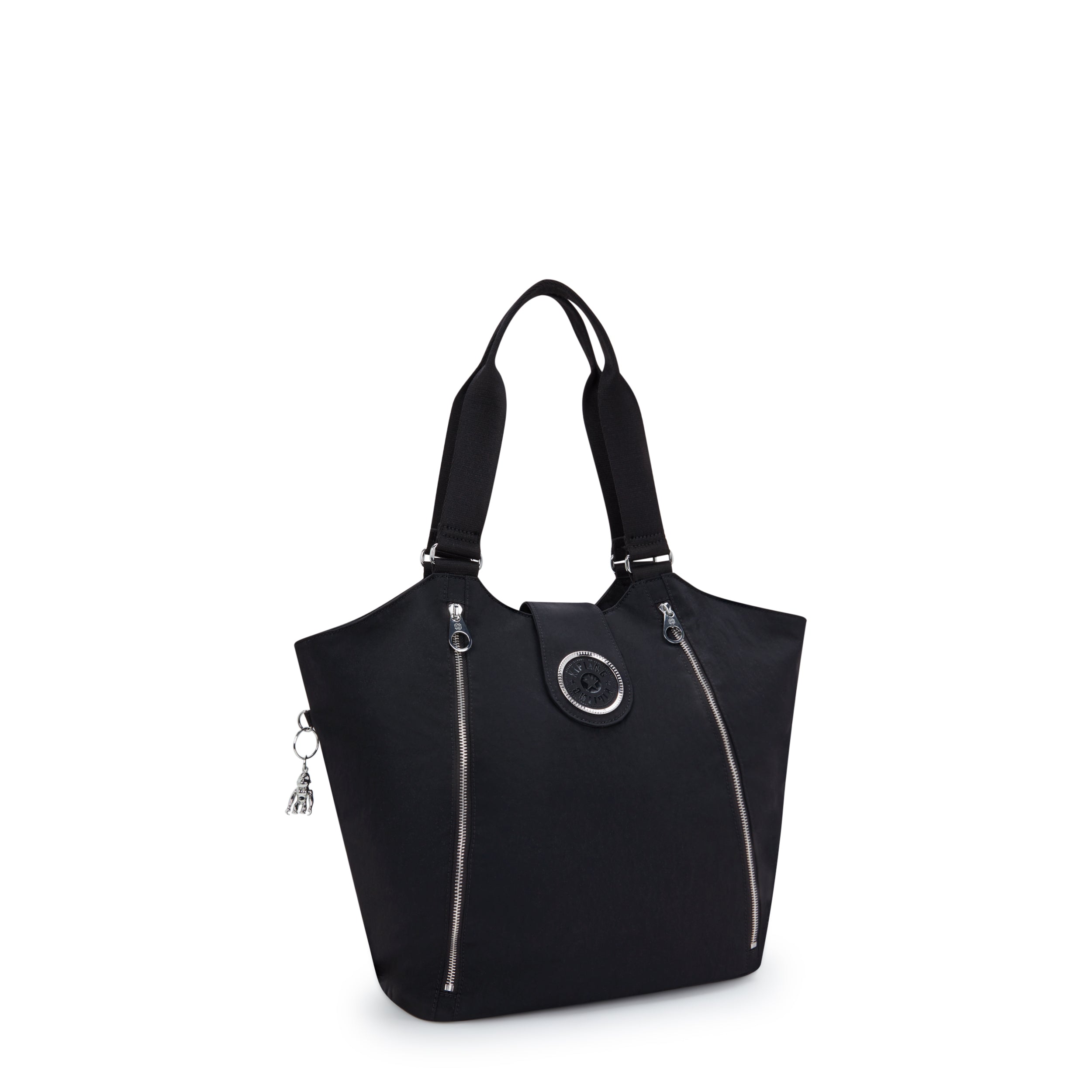 Kipling Recicely Black Spice Medium Tote with Zipped & Magnetic Closure I3286-5JB