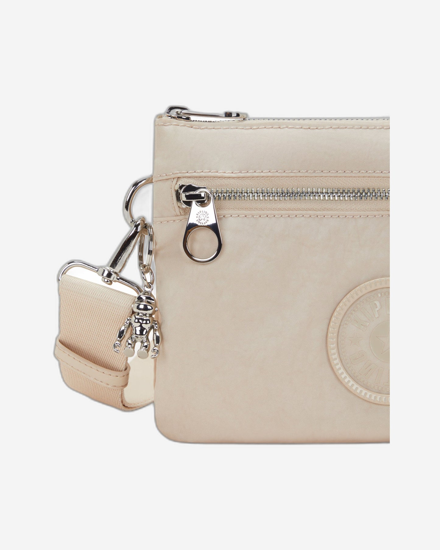 Kipling Riri Zip Beige Spice Small Crossbody  I3302-26J
