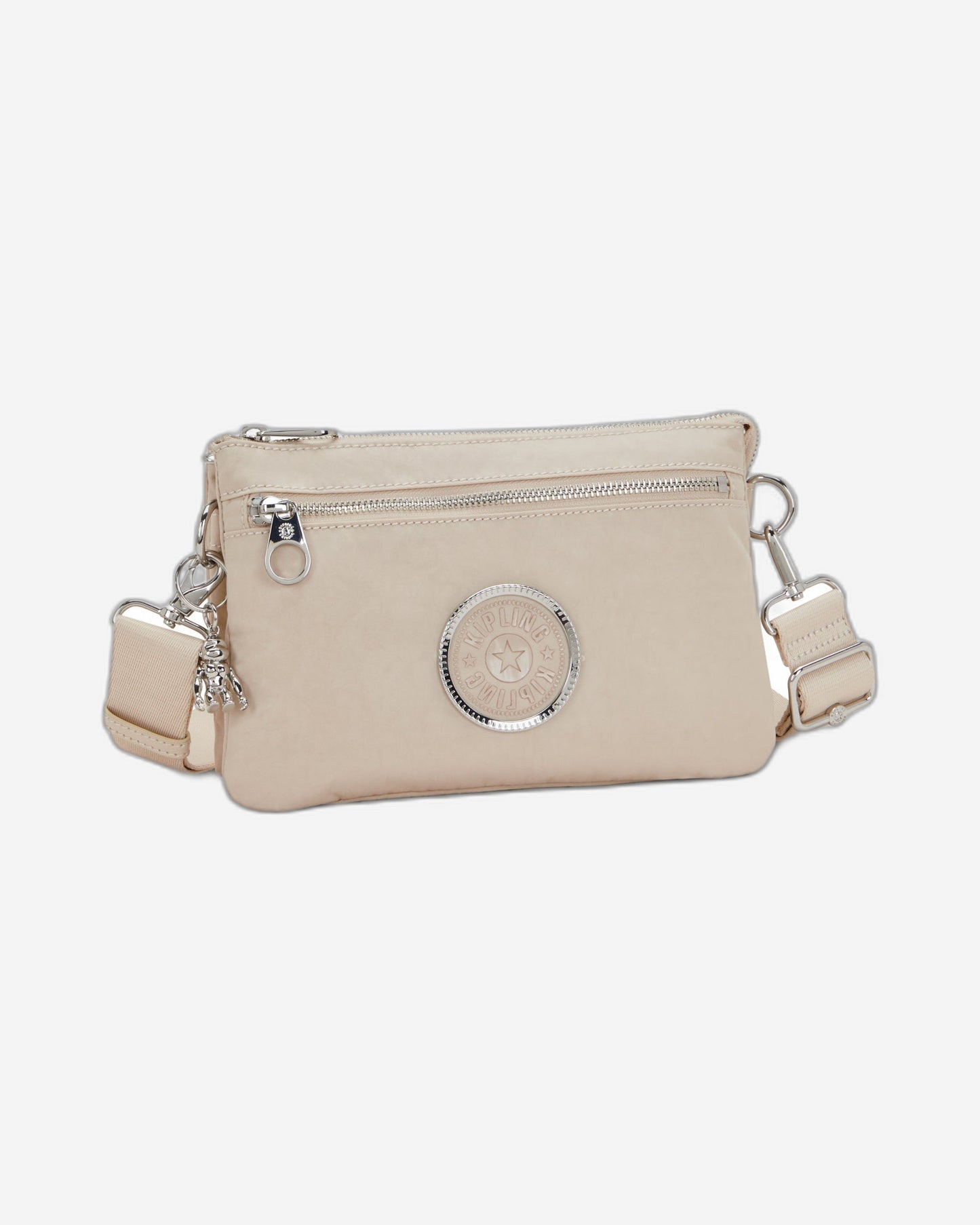 Kipling Riri Zip Beige Spice Small Crossbody  I3302-26J