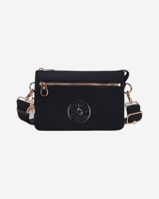 Kipling Riri Zip Blck Rose Spice Crossbody Bag I3302-62Q