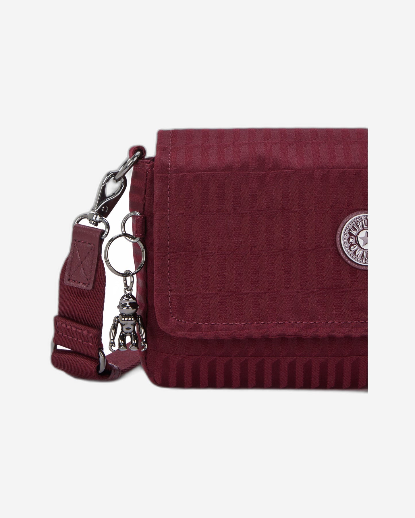 Kipling Aras Up Maroon Tile Jq Small shoulderbag (with removable chain strap) I3353-9HX